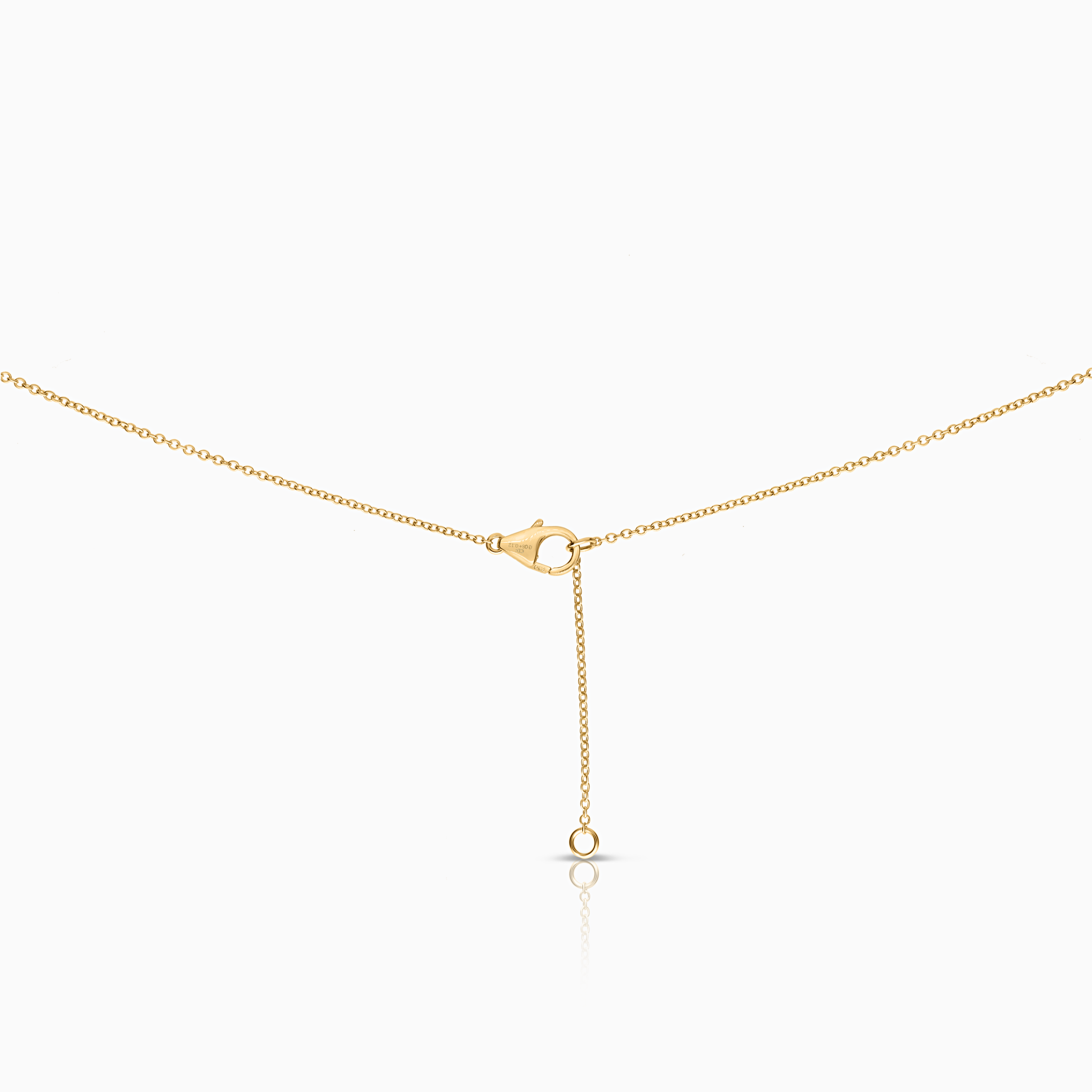 Halsband med diamanthänge halo 0,20ct 18K guld