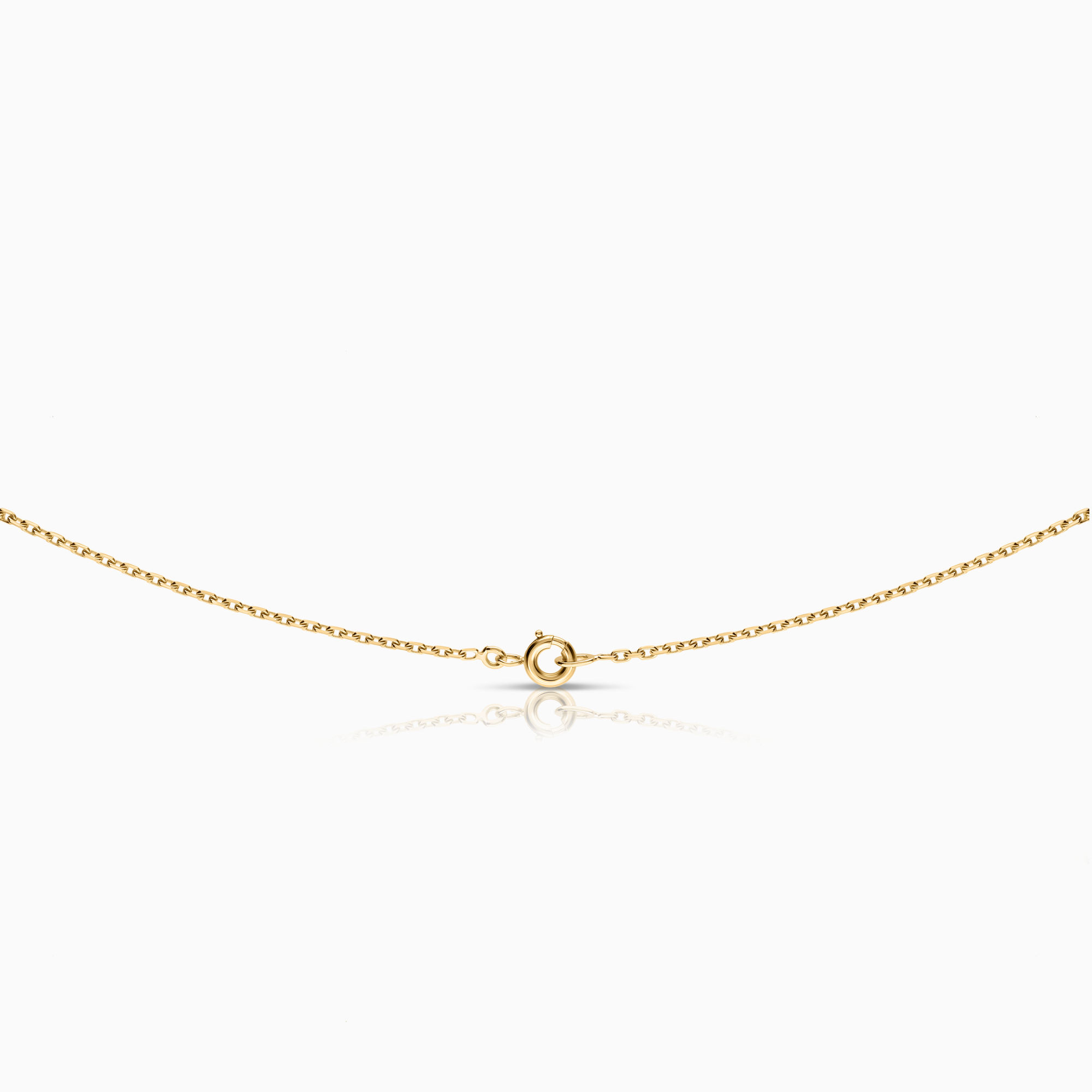 Necklace with pendants emeralds and diamonds 0.06ct 18K gold