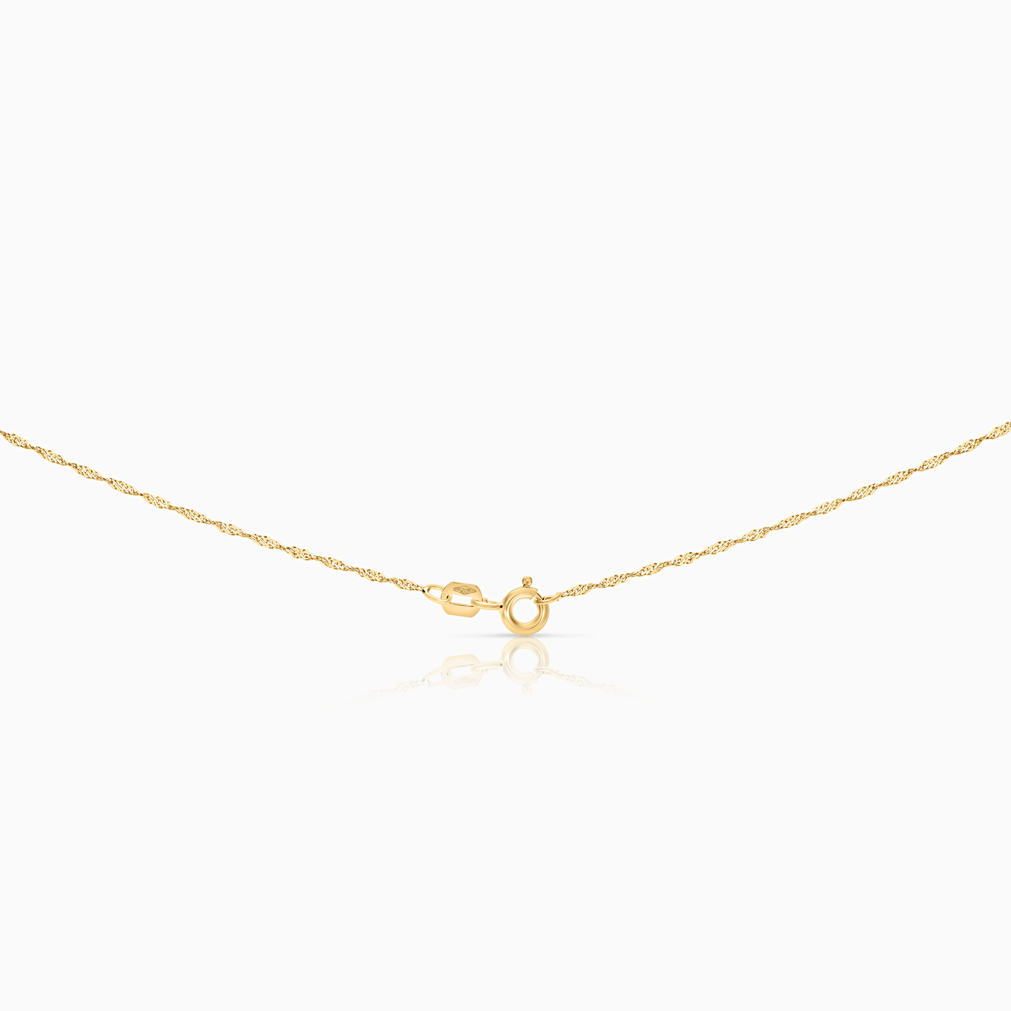 Necklace with heart pendant 1.43g 18K gold
