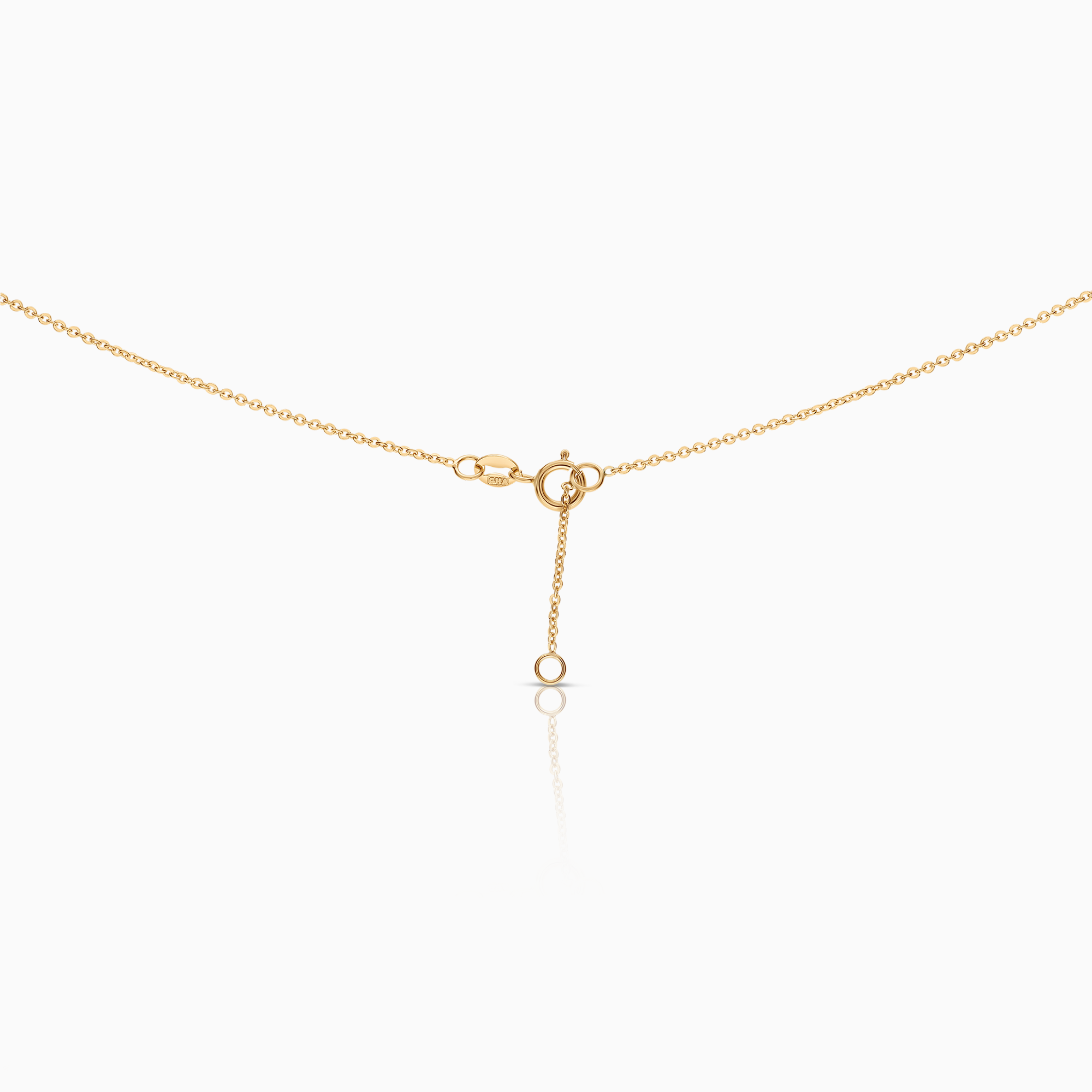 Halsband med hängsmycke safirer och diamant 0,005ct 18K guld