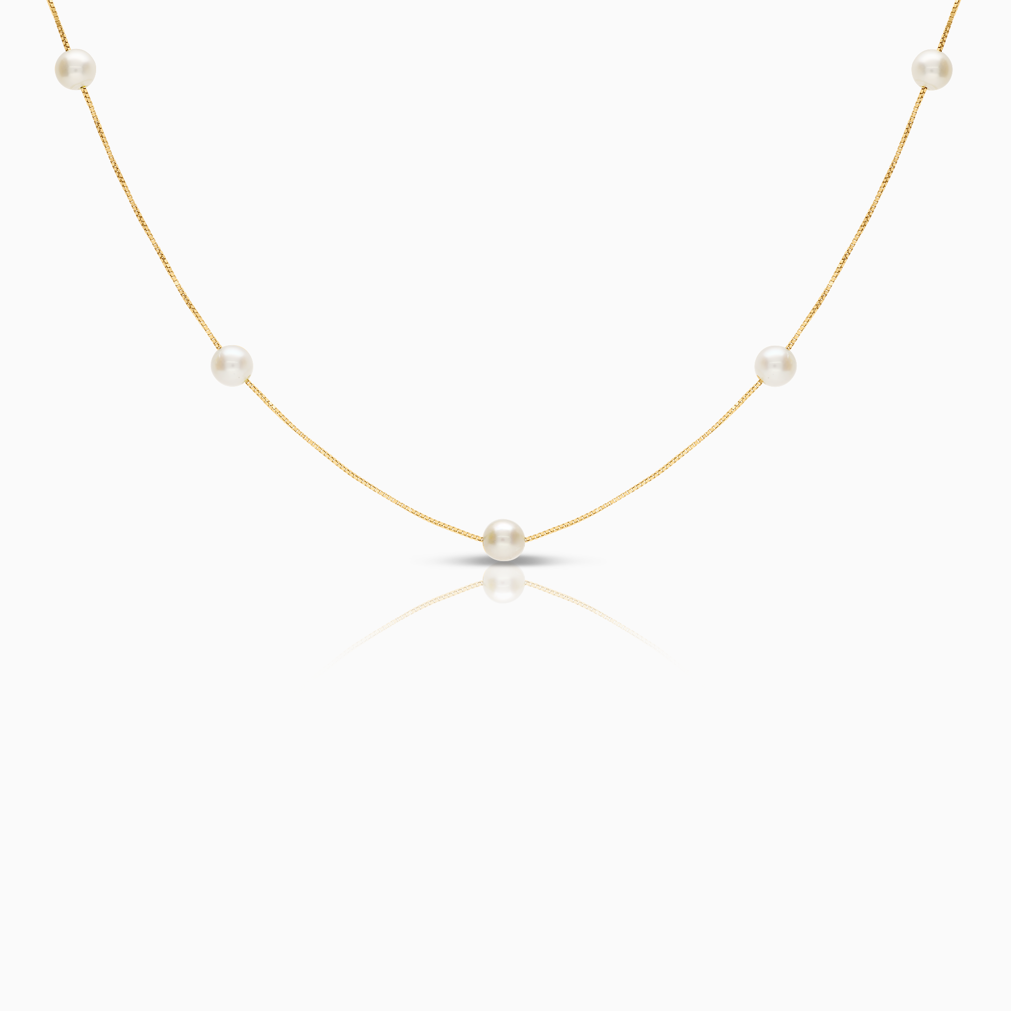 Halsband med pärlor 2,35g 18K guld