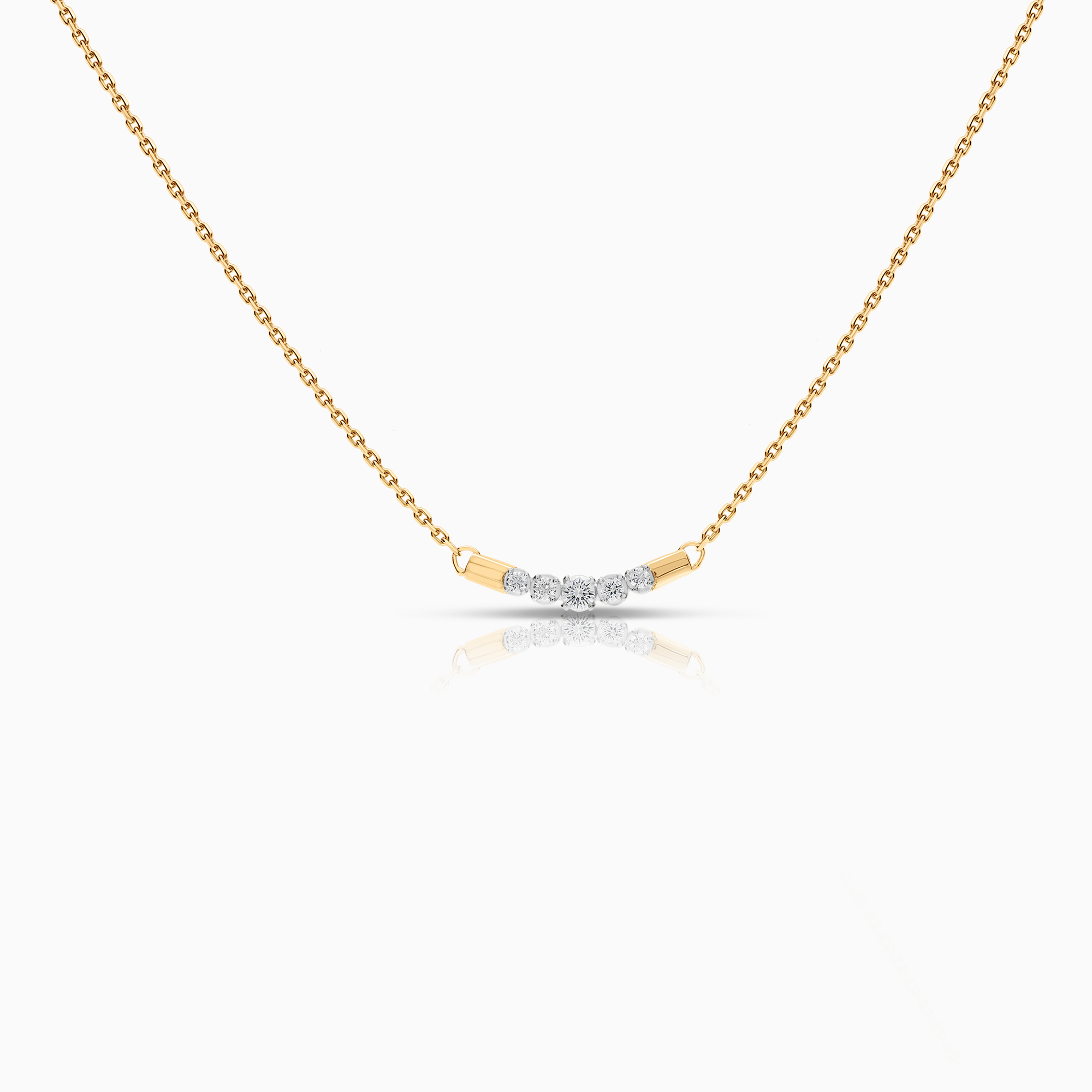 Halsband med diamanthänge 0,25ct 18K guld