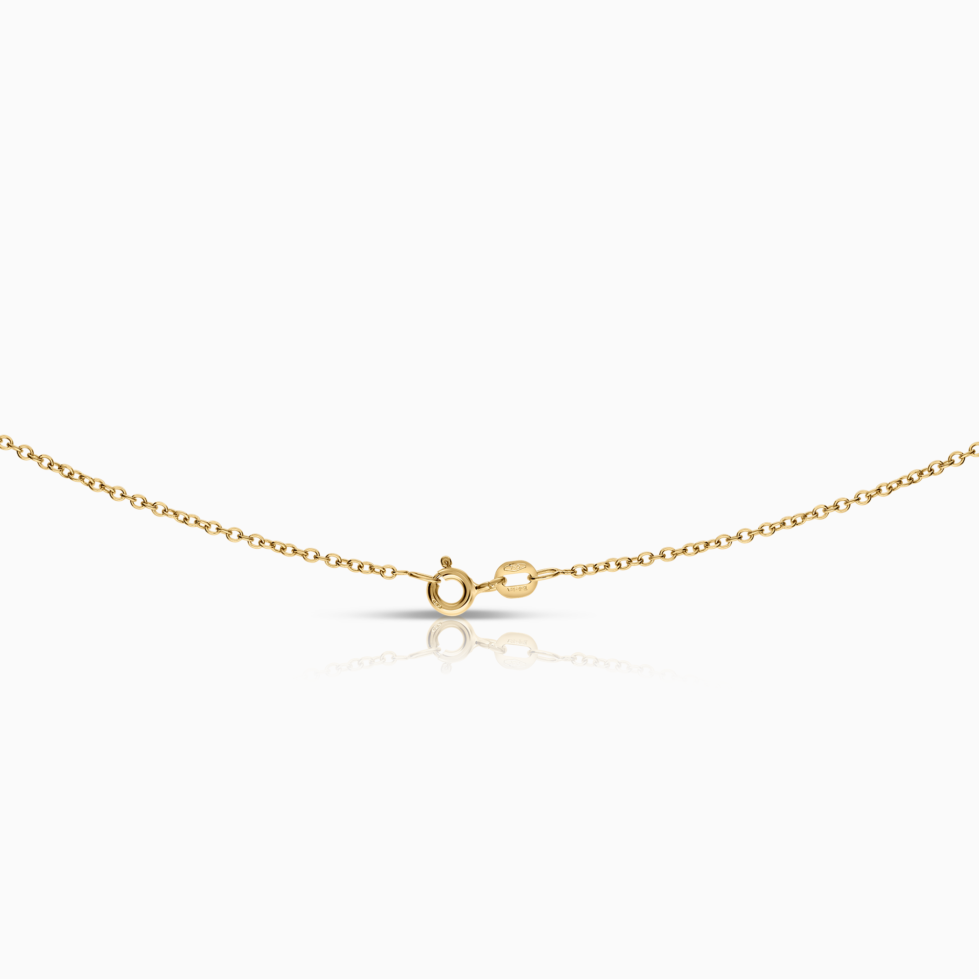 Halsband med hjärthänge röd cubic 3,56g 18K guld