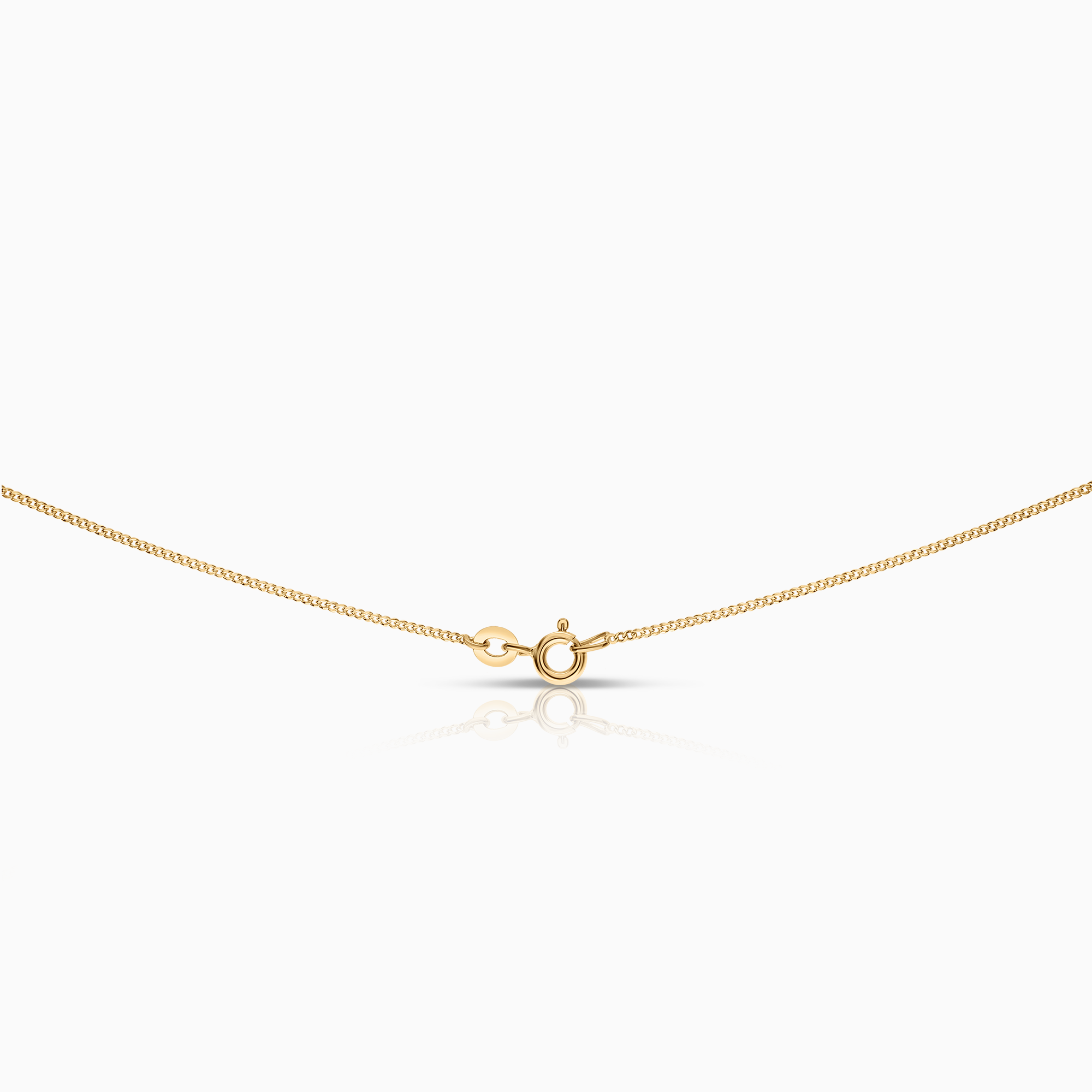 Necklace with butterfly pendant 0.02ct 18K gold
