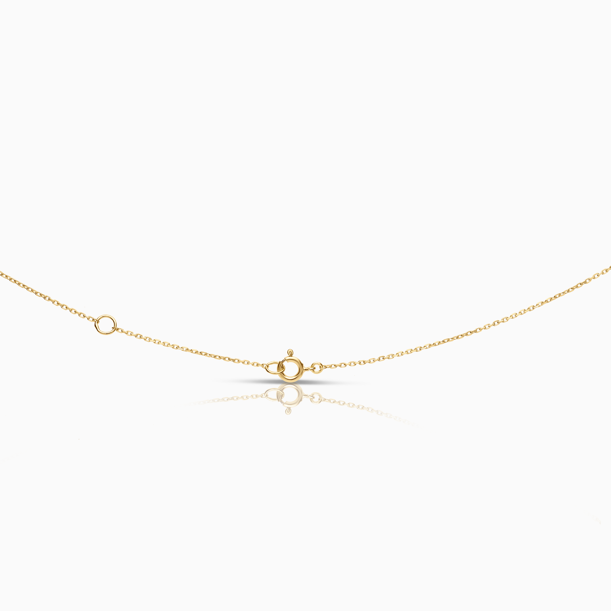 Halsband med korshänge 0,12ct 18K guld