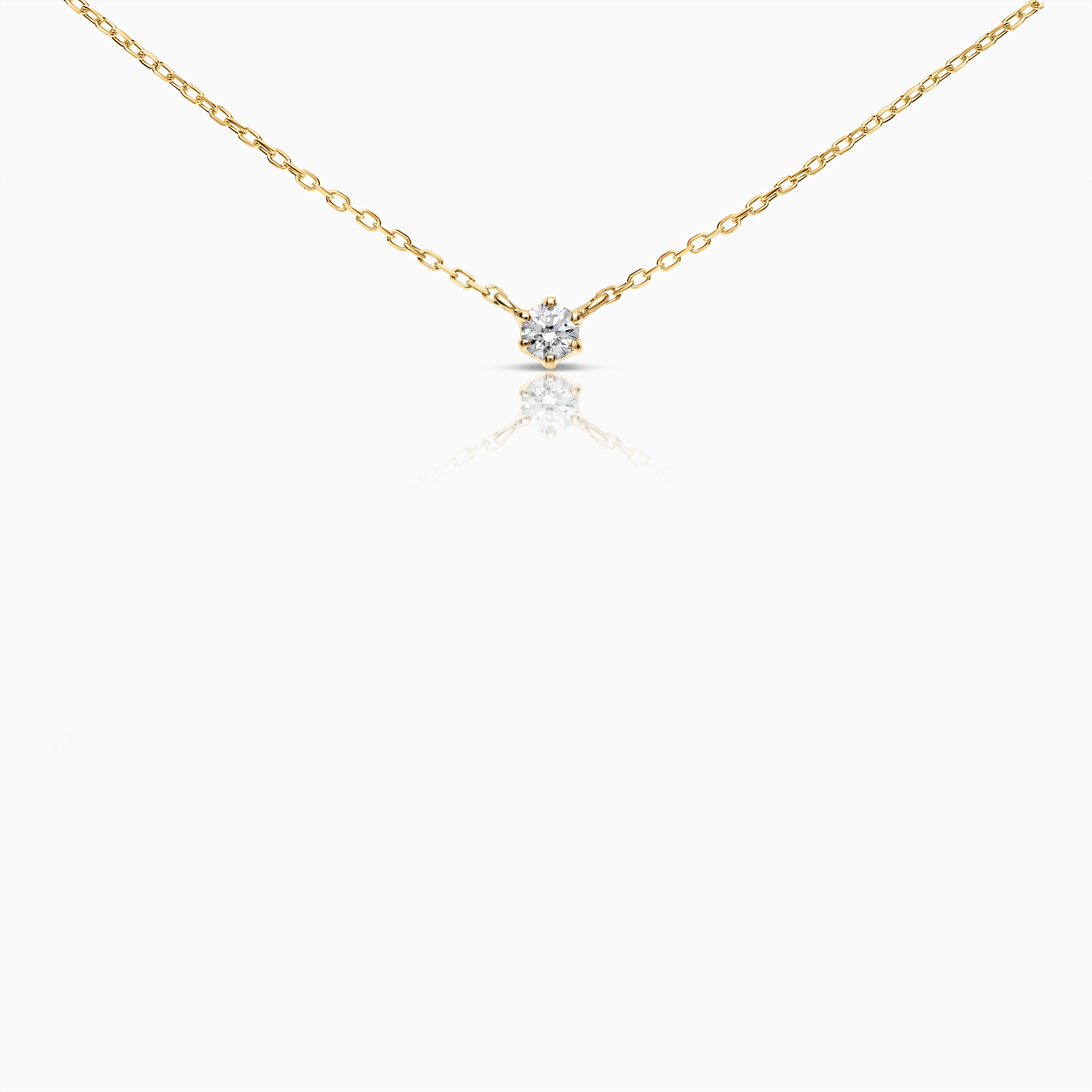 Halsband med diamanthänge 0,10ct 18K rödguld
