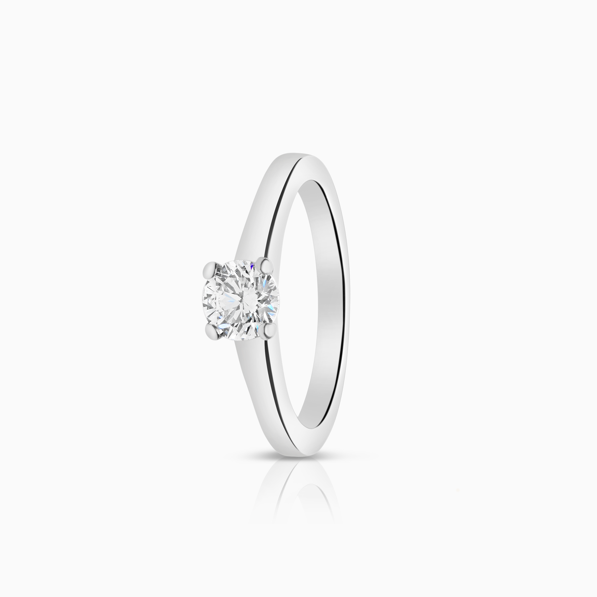 Solitärring 0,50ct 18K vitguld
