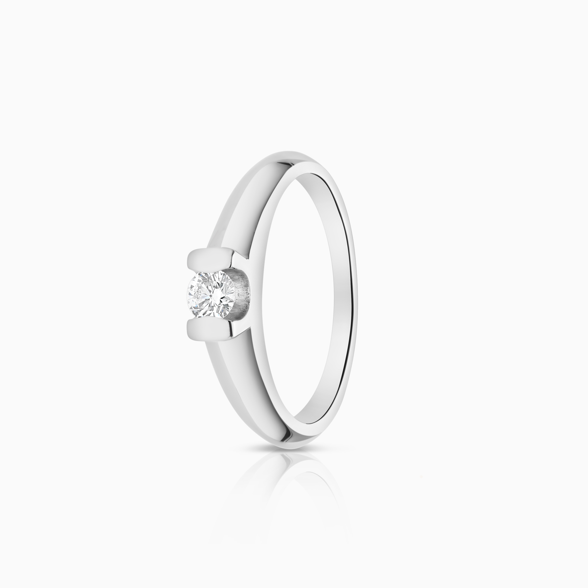 Solitärring 0,22ct 18K vitguld