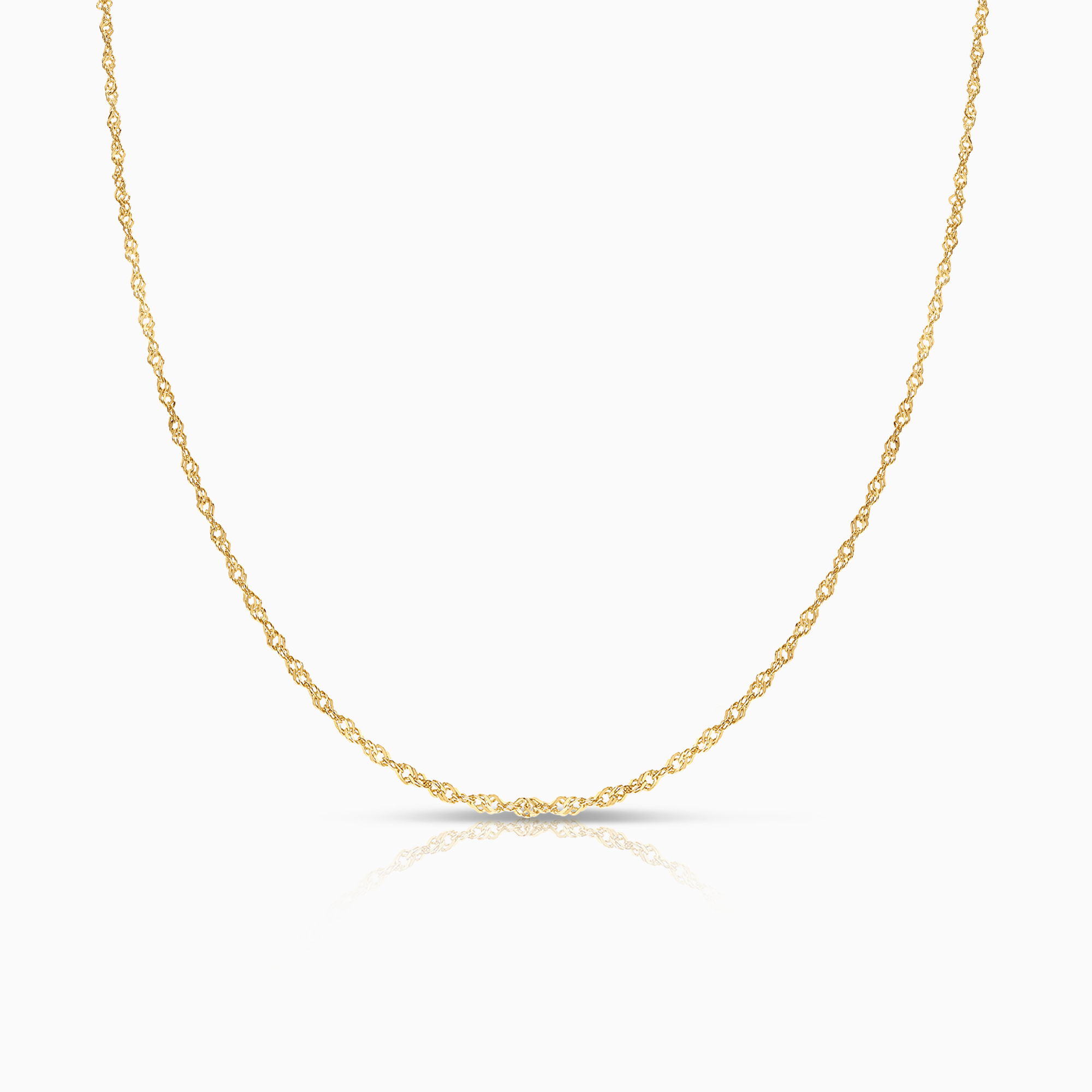 Singapore chain 42.5cm 18K gold