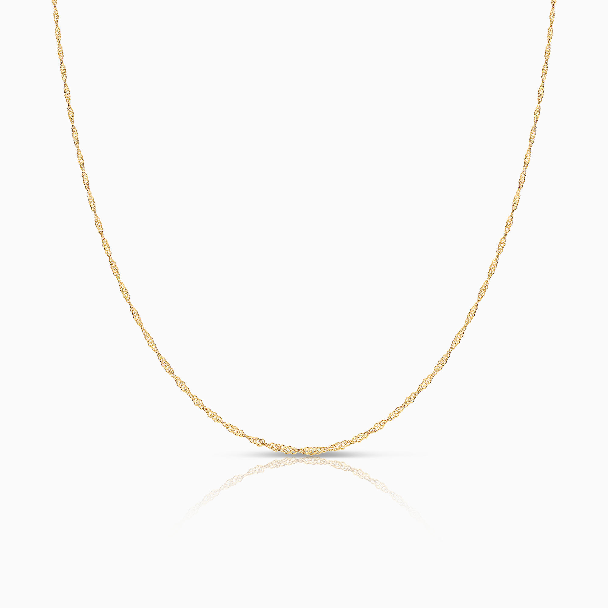 Singapore Chain 45.0cm 18K gold