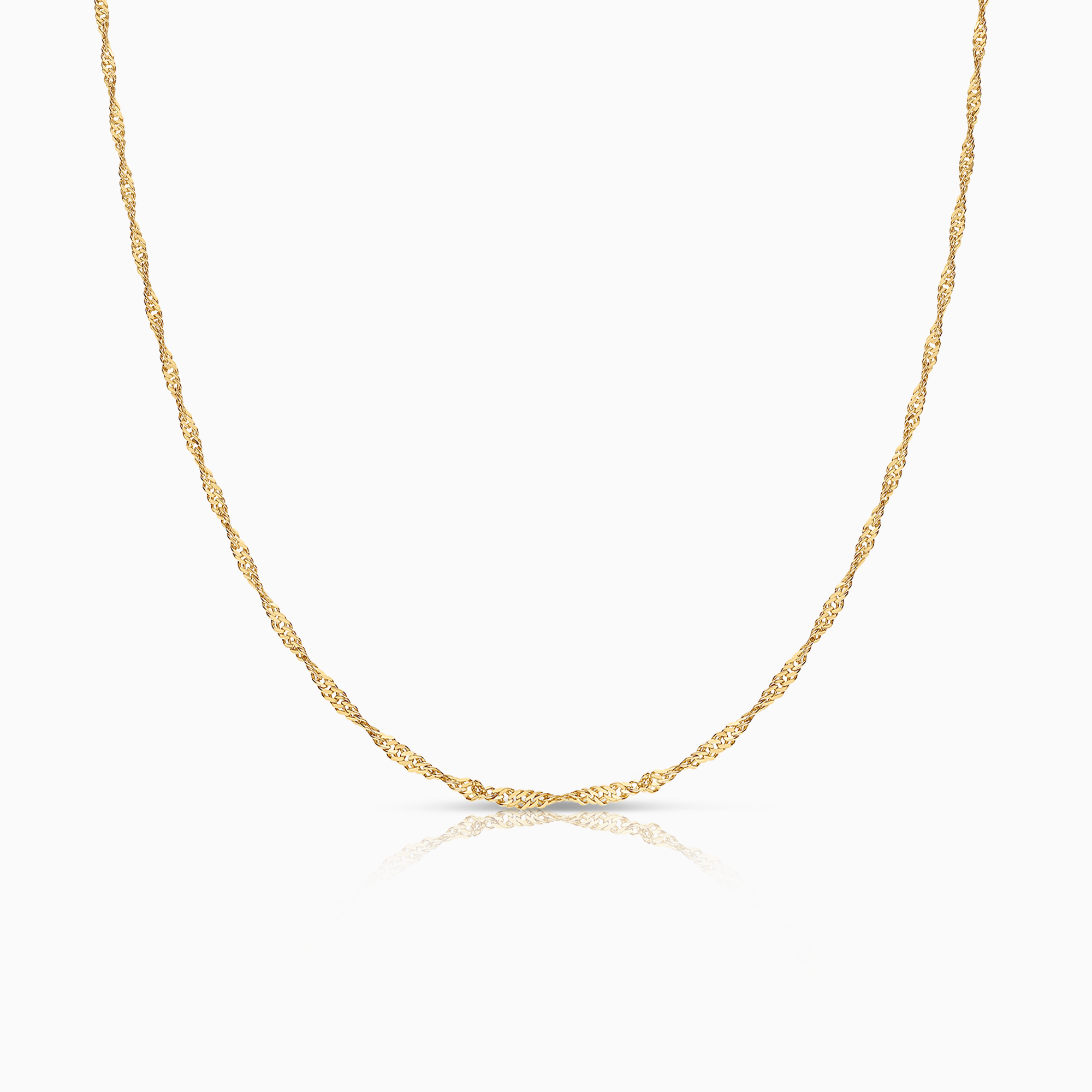 Singapore chain 43.5cm 18K gold