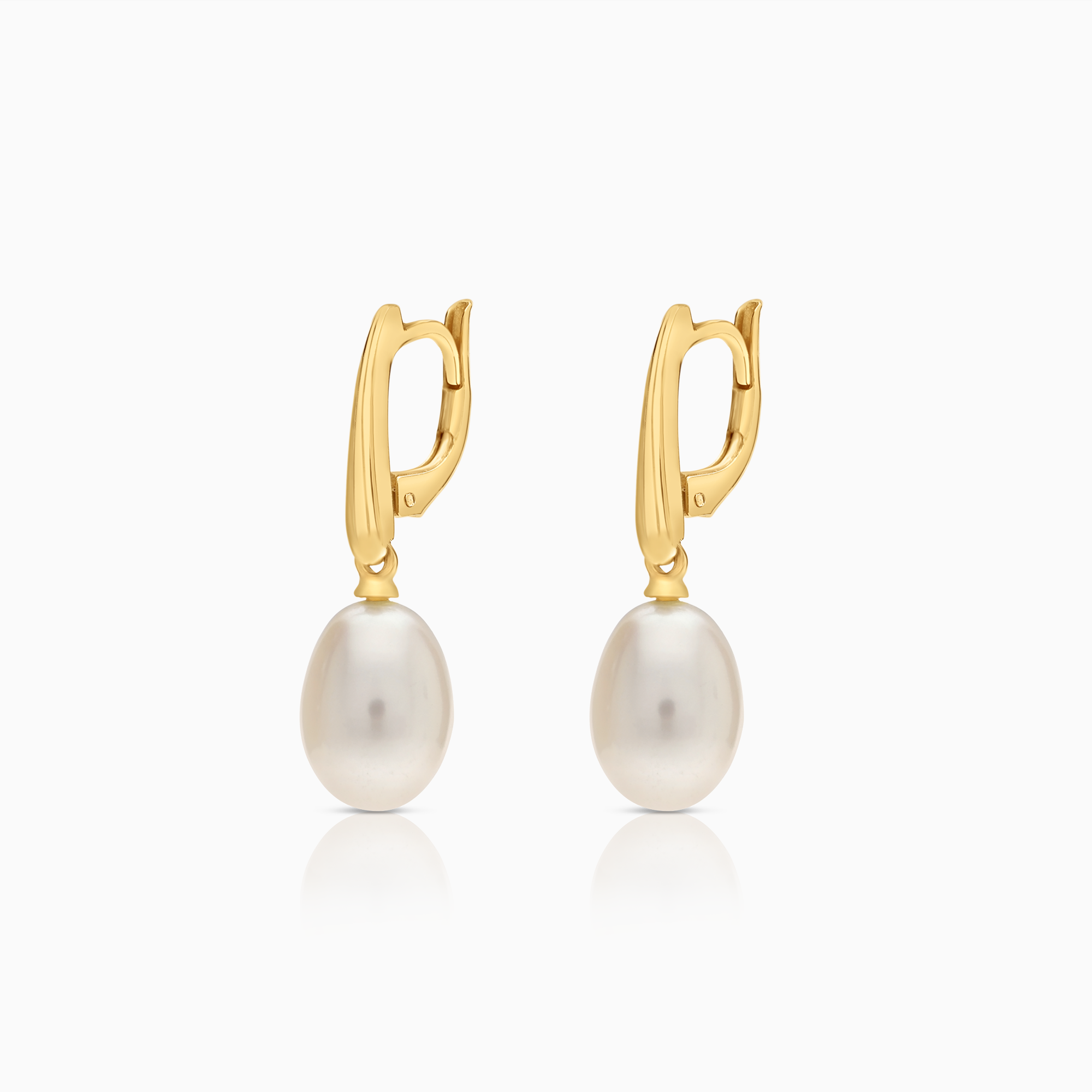 Pearl earrings 3.32g 18K gold