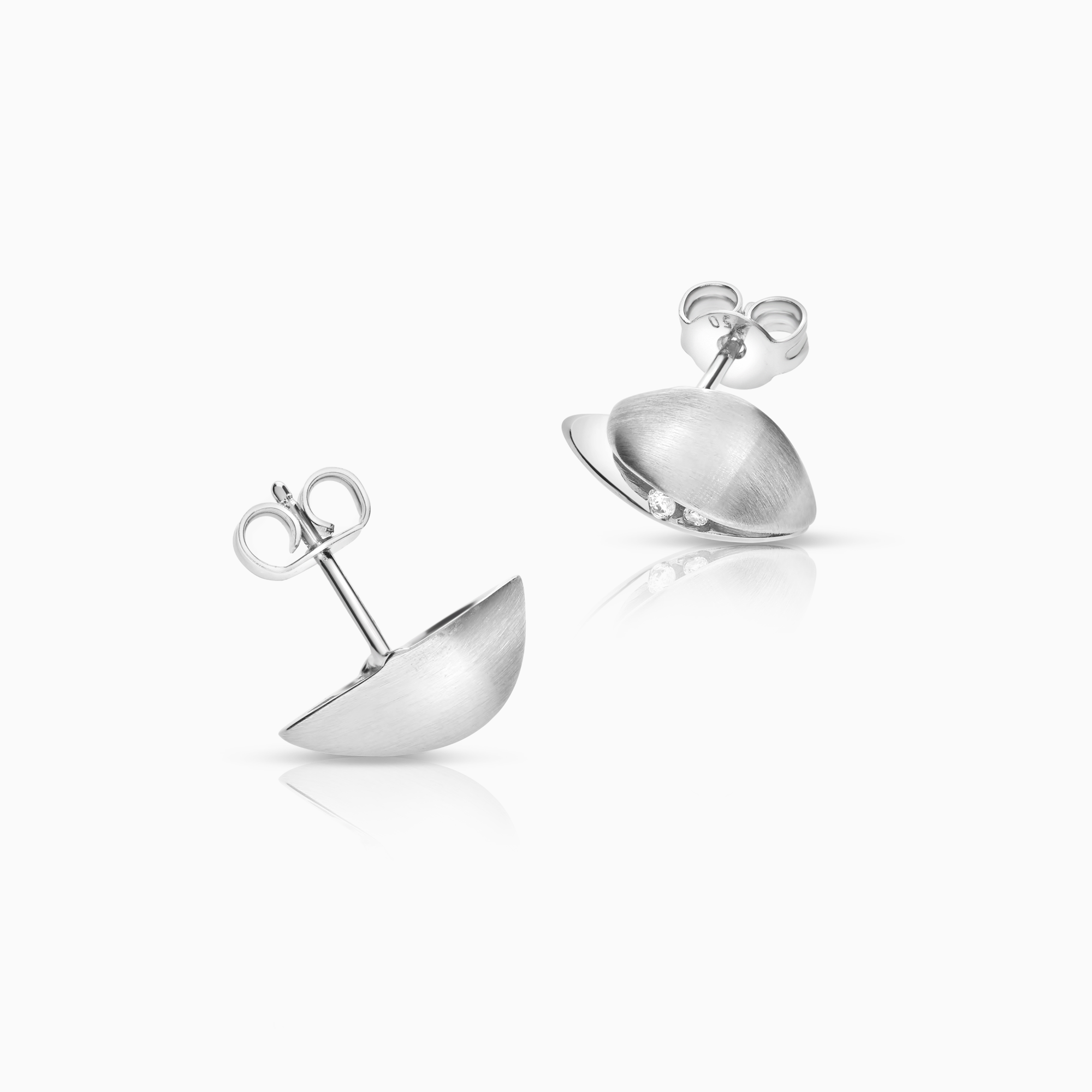 Diamantörhängen 0,05ct 18K vitguld
