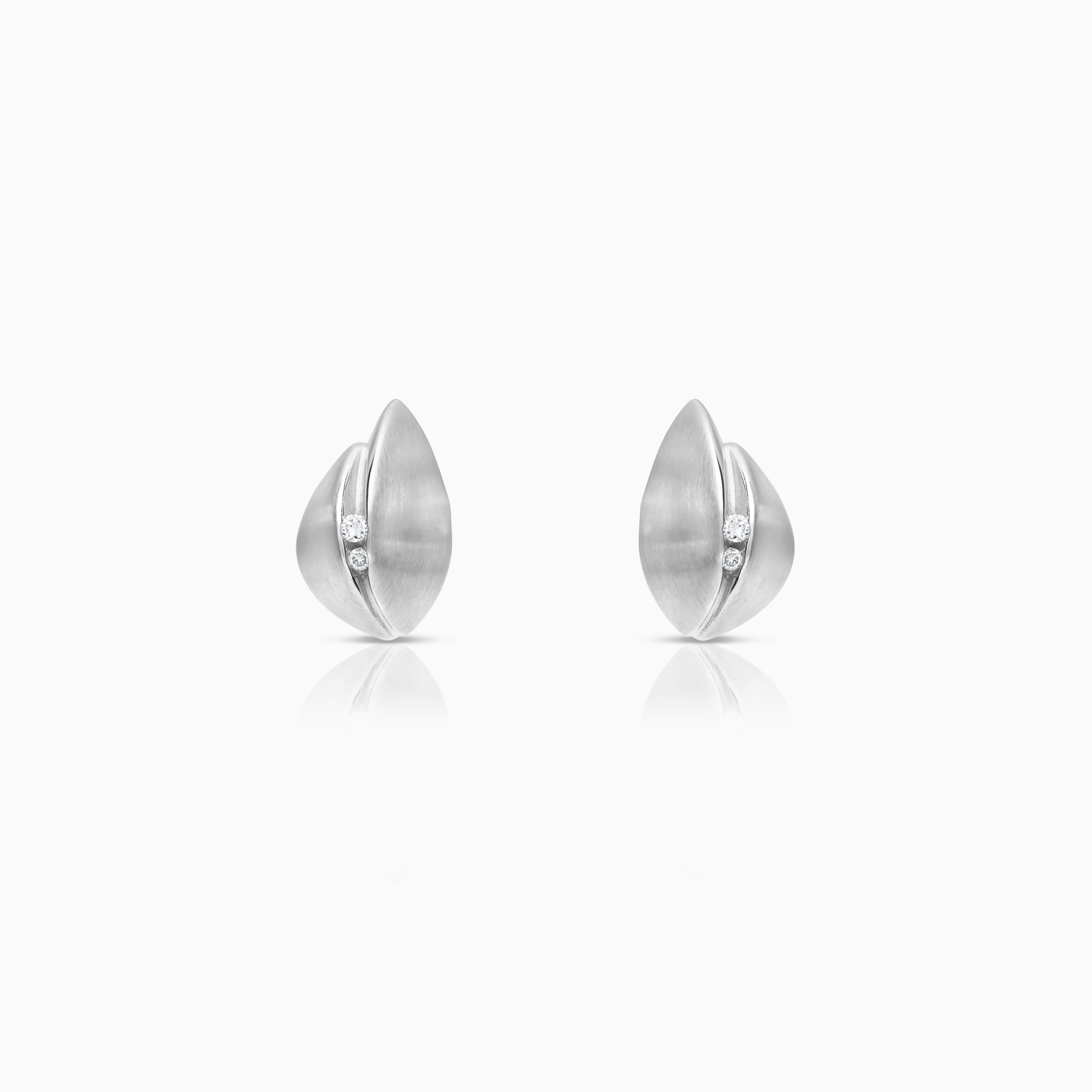 Diamantörhängen 0,05ct 18K vitguld