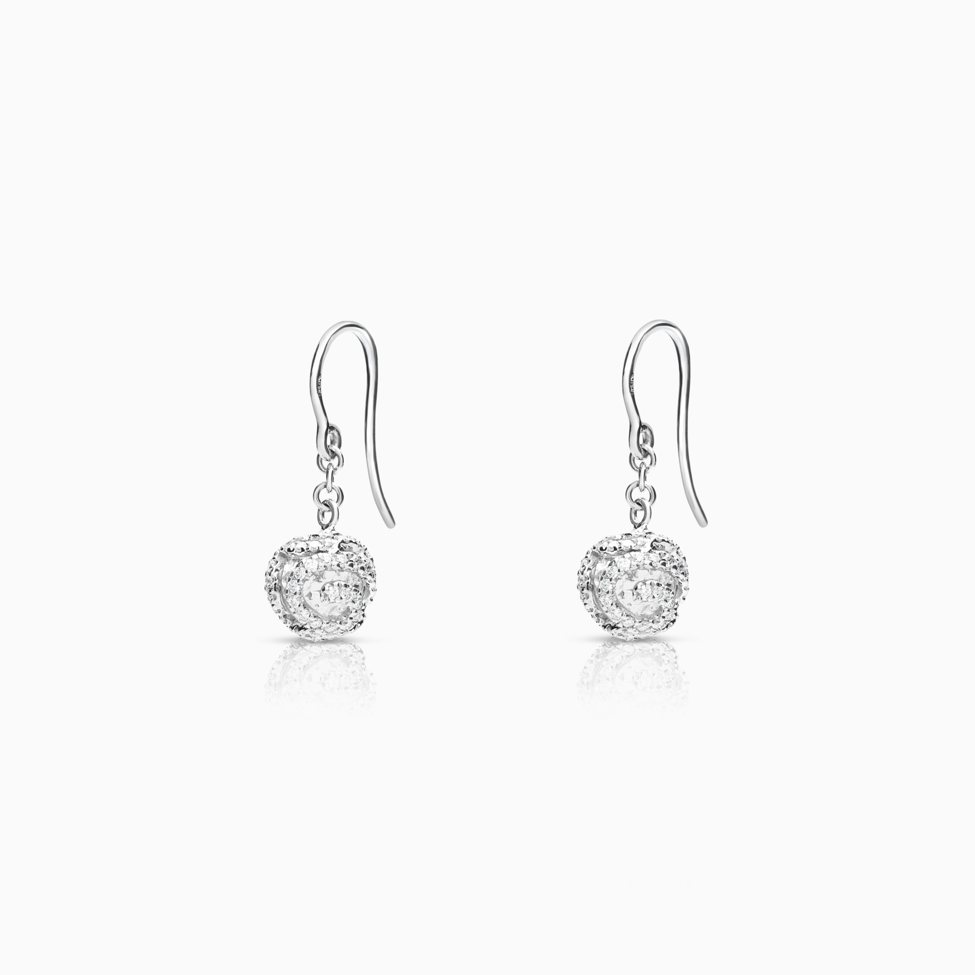 Diamond earrings 0.50ct 18K white gold
