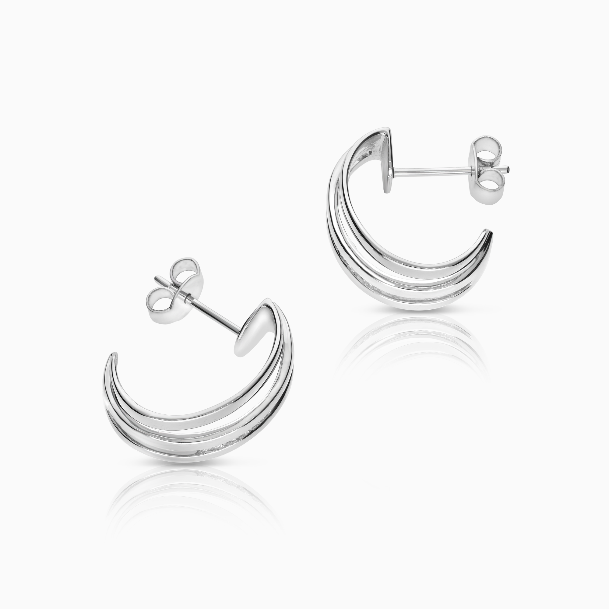 Diamantörhängen 0,18ct 18K vitguld