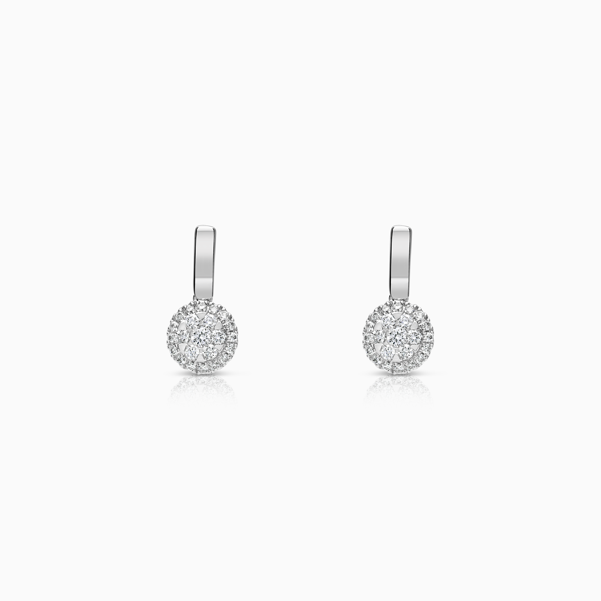 Diamantøredobber 0,34ct 18K hvitt gull