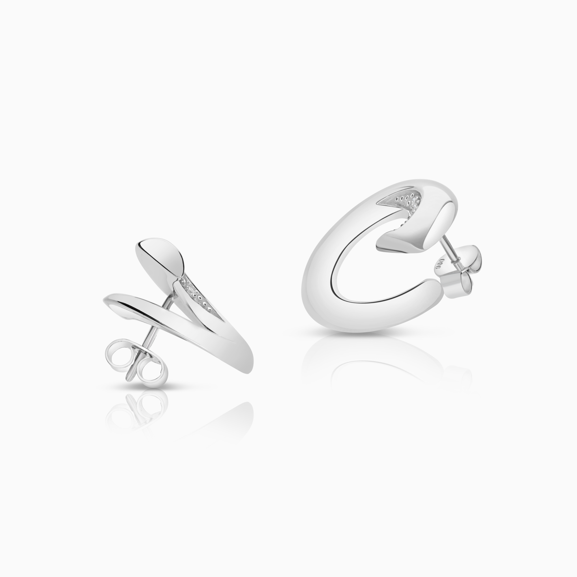 Diamantörhängen 0,12ct 18K vitguld
