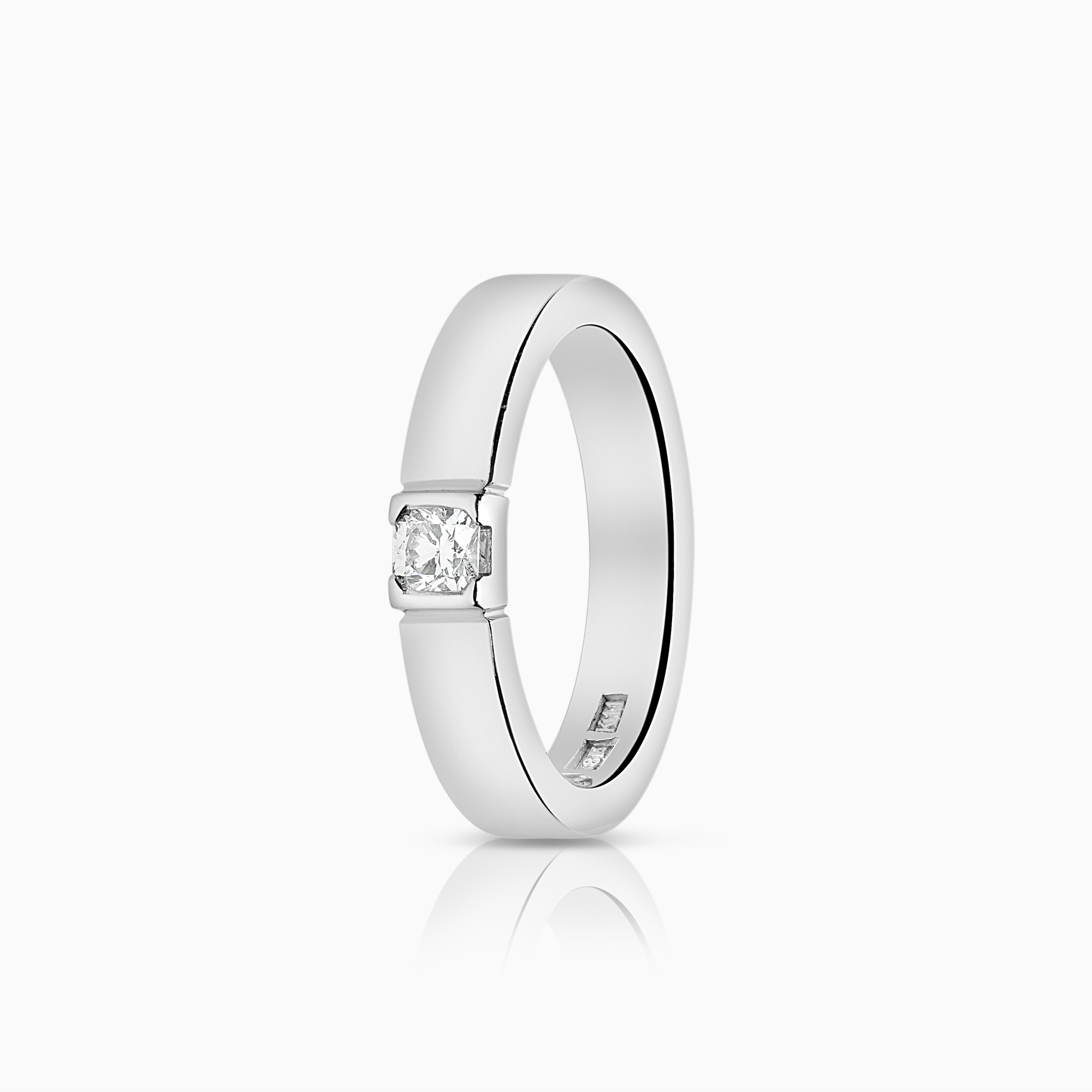 Solitärring 0,15ct 18K vitguld