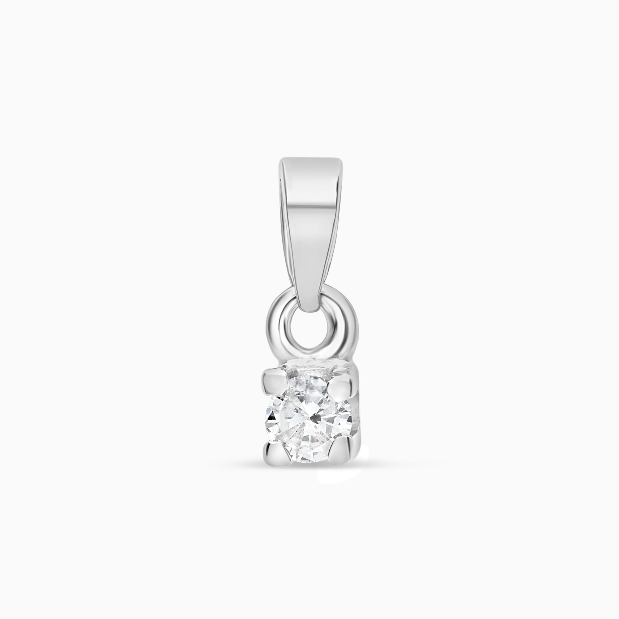 Solitärhänge 0,08ct 18K vitguld