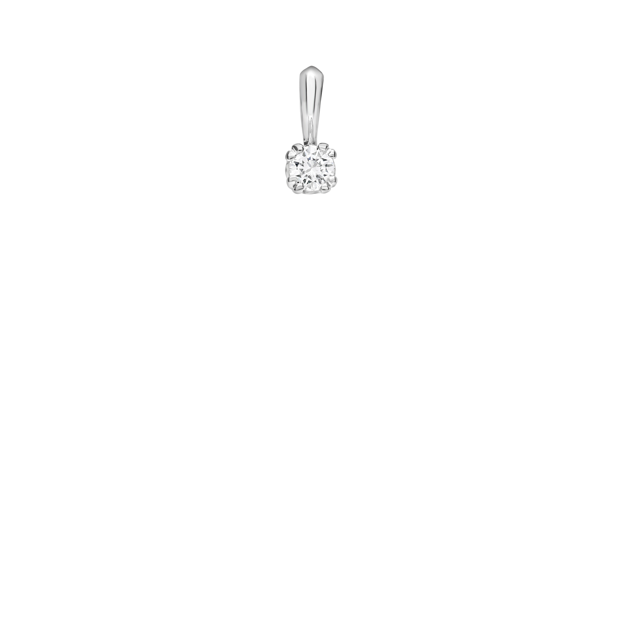 Solitärhänge 0,11ct 18K vitguld