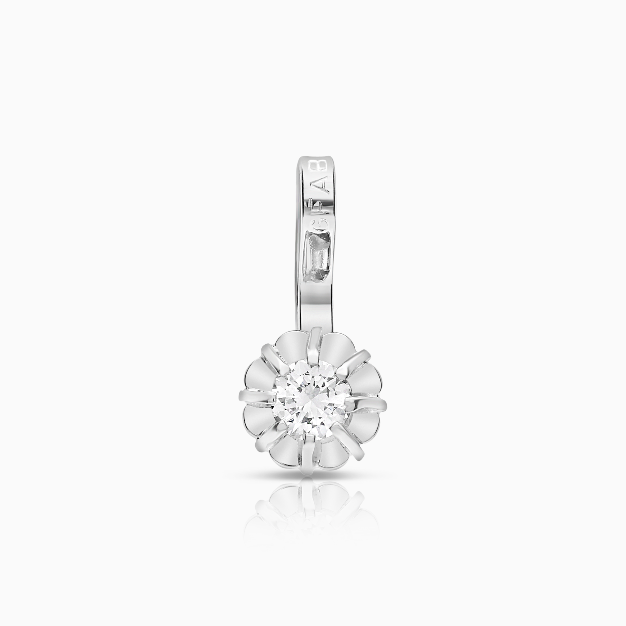 Solitärhänge 0,08ct 18K vitguld