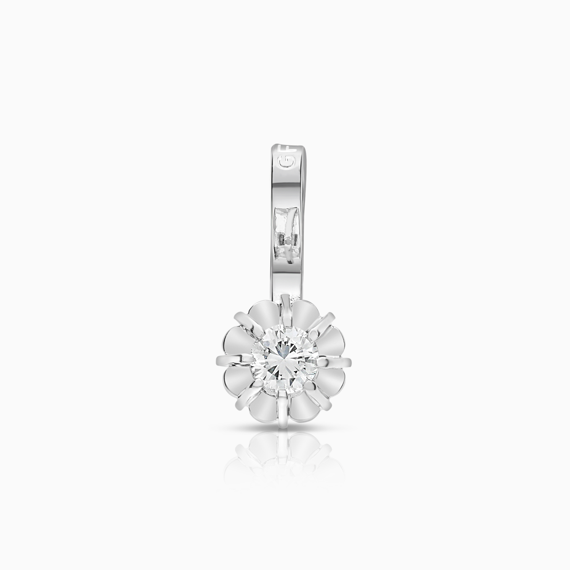 Solitärhänge 0,06ct 18K vitguld
