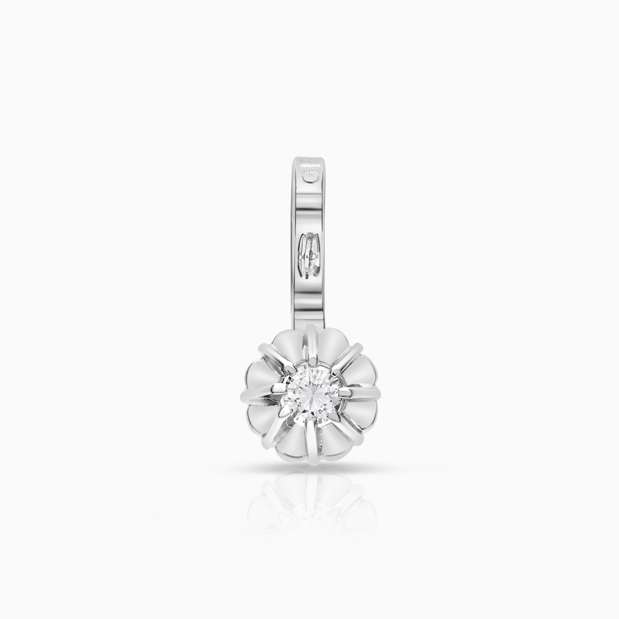 Solitärhänge 0,04ct 18K vitguld