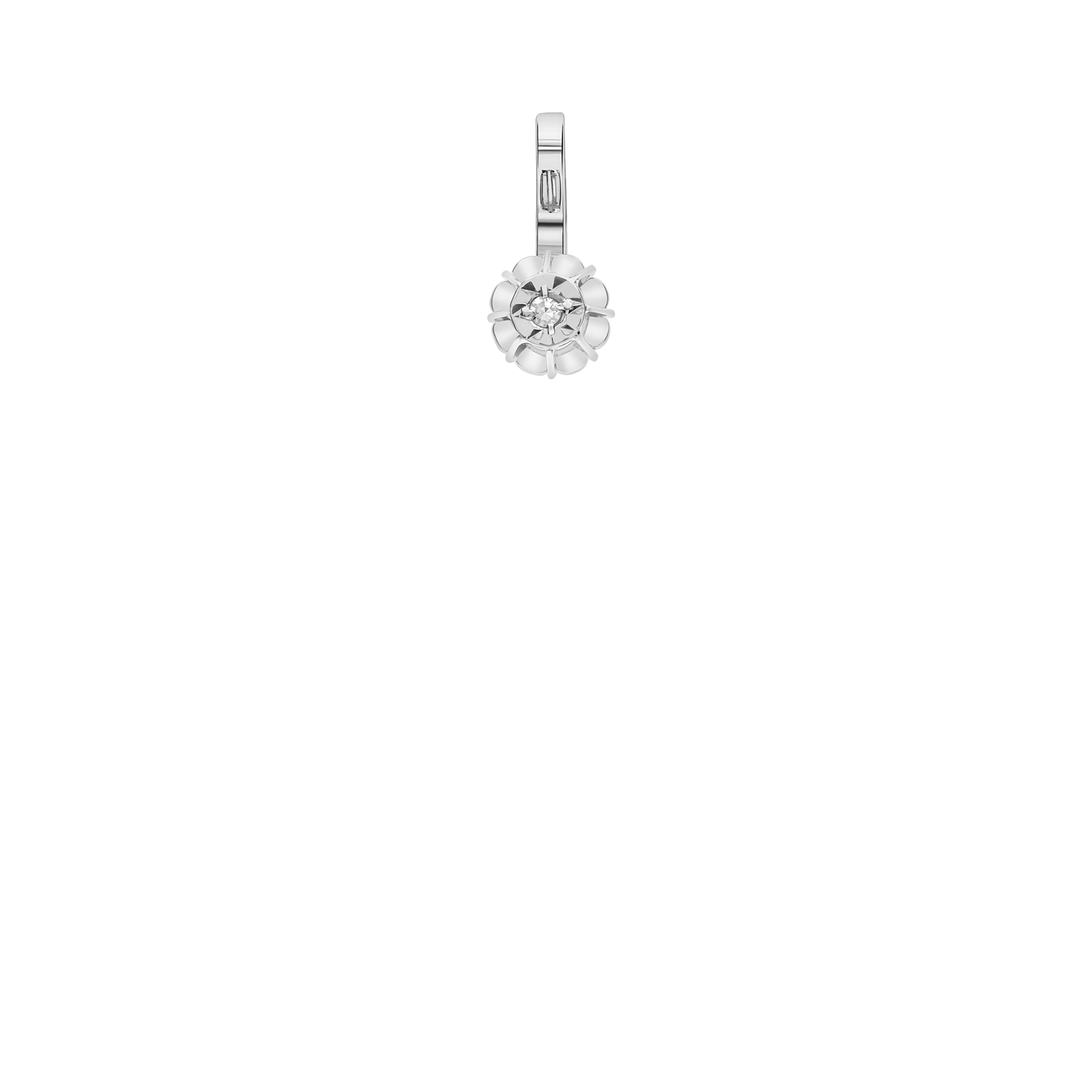 Solitärhänge 0,01ct 18K vitguld