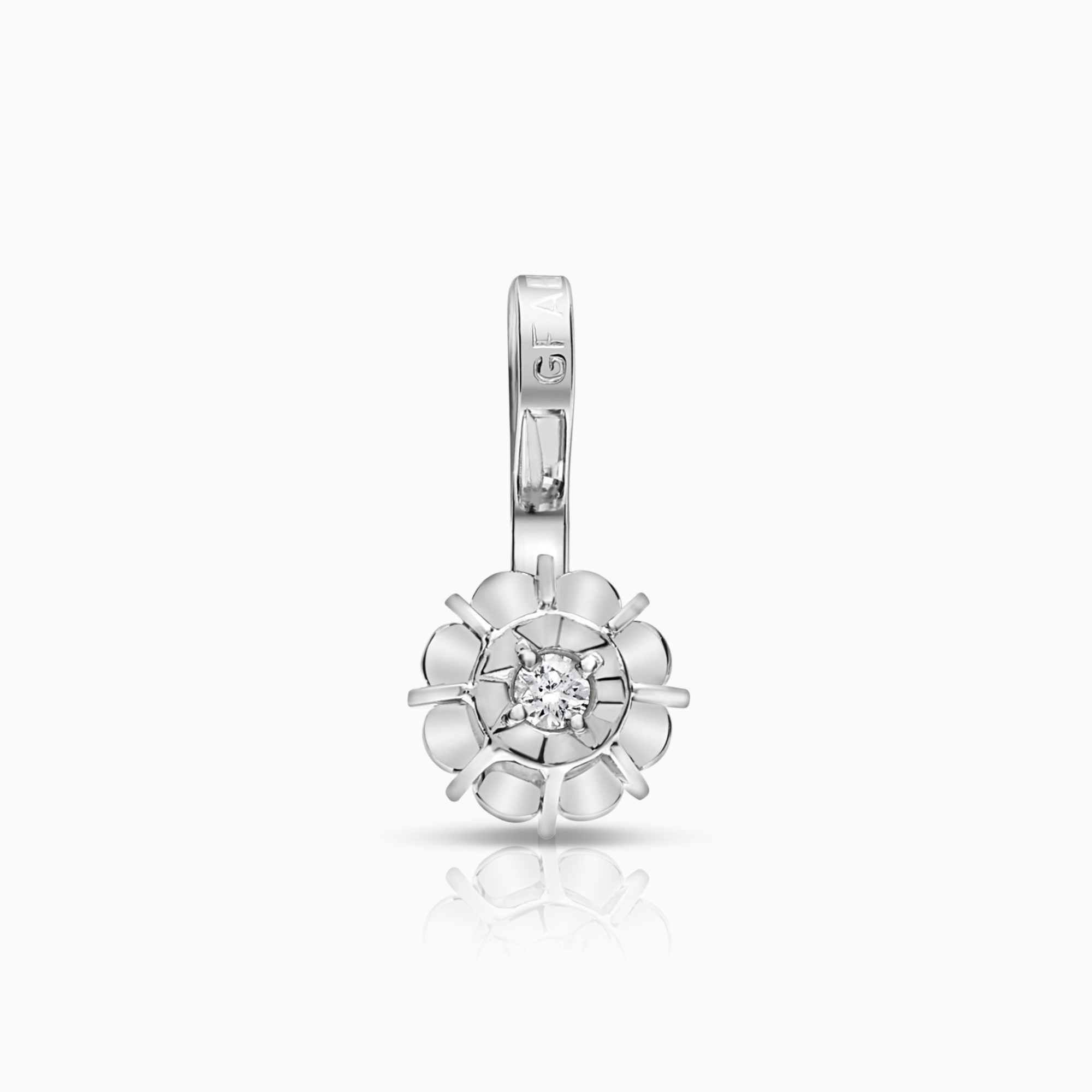 Solitärhänge 0,015ct 18K vitguld