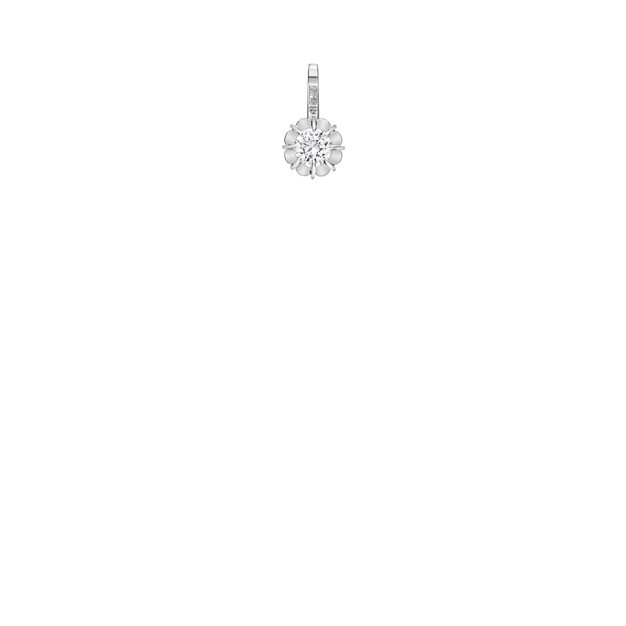Solitärhänge 0,24ct 18K vitguld