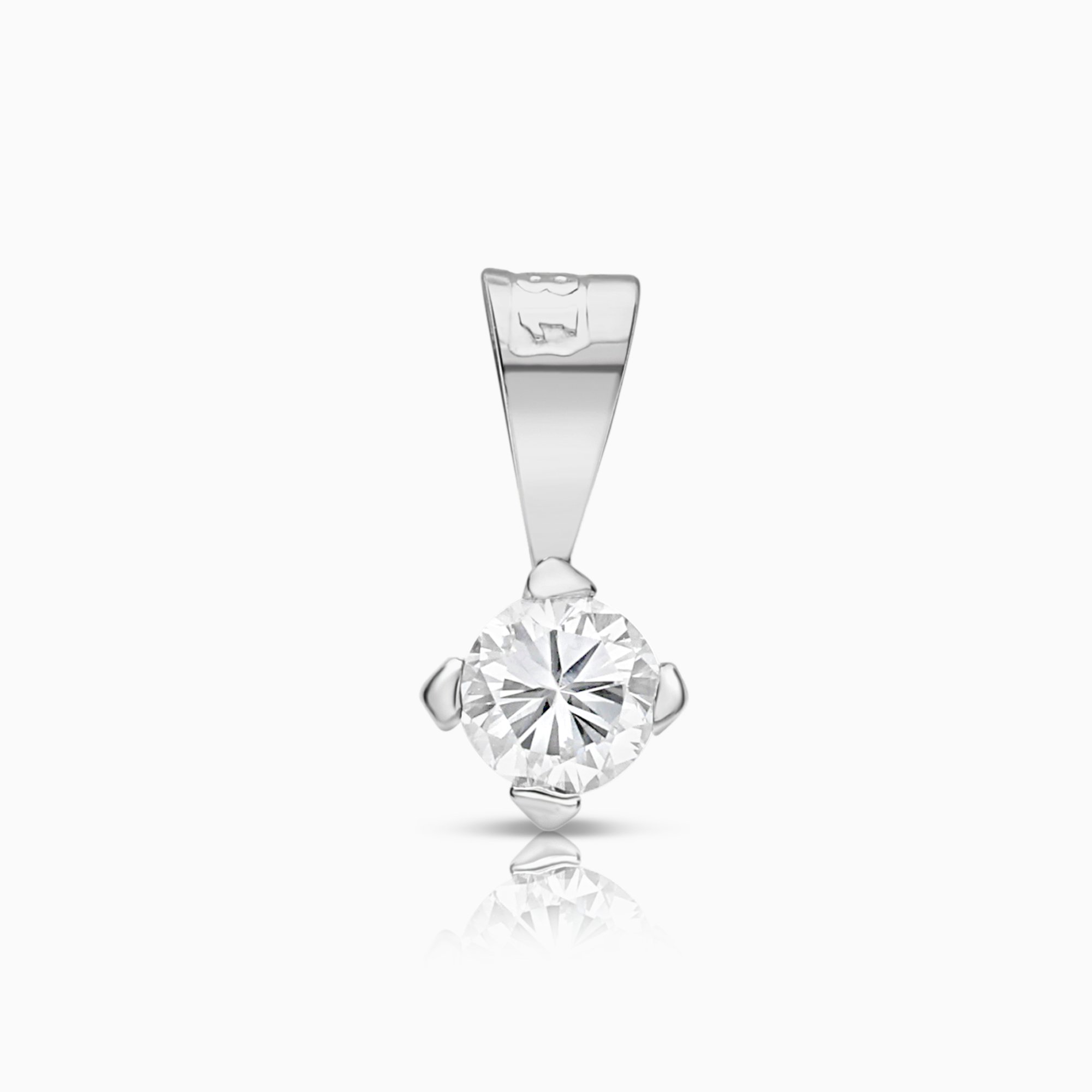 Solitärhänge 0,11ct 18K vitguld
