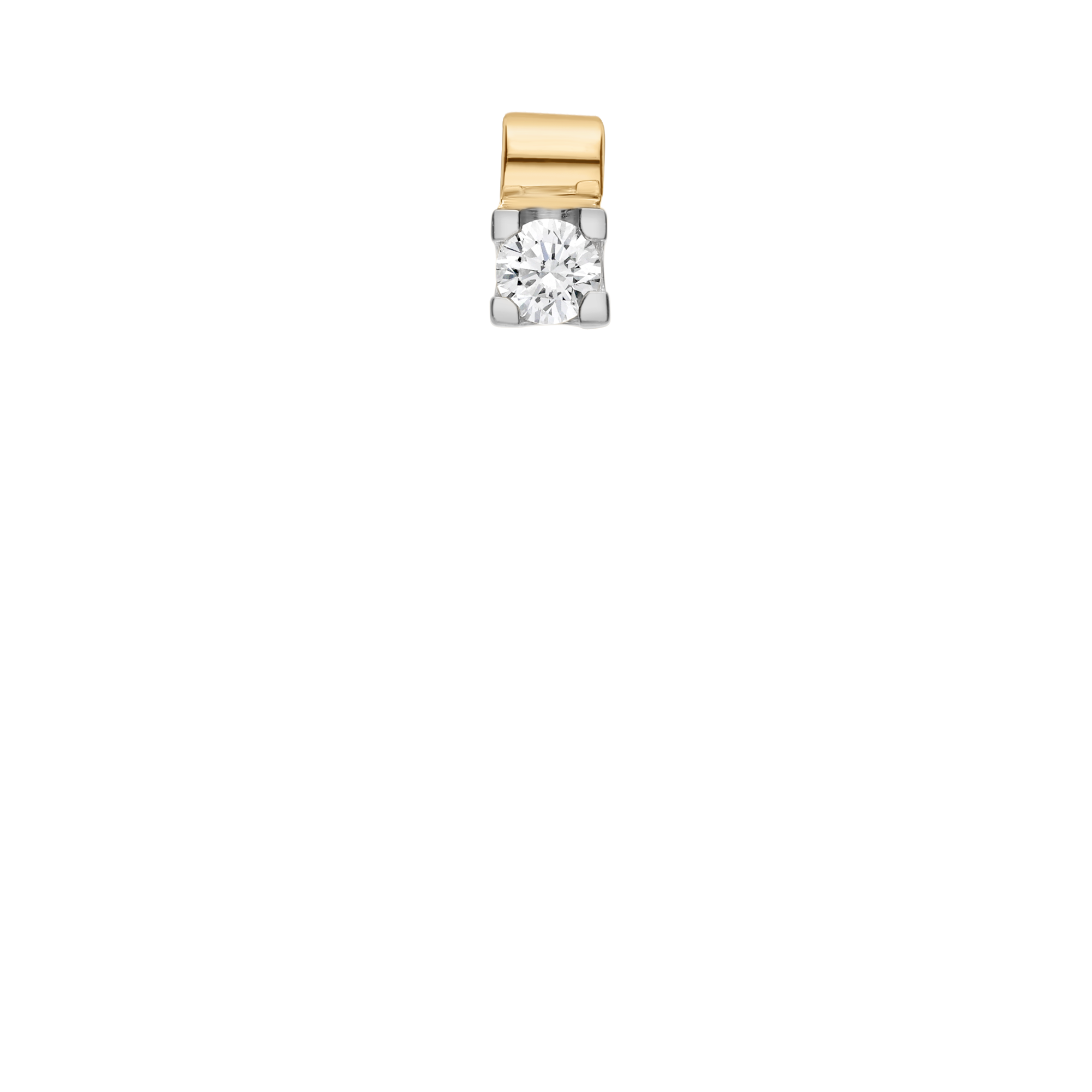 Solitärhänge 0,20ct 18K guld/vitguld