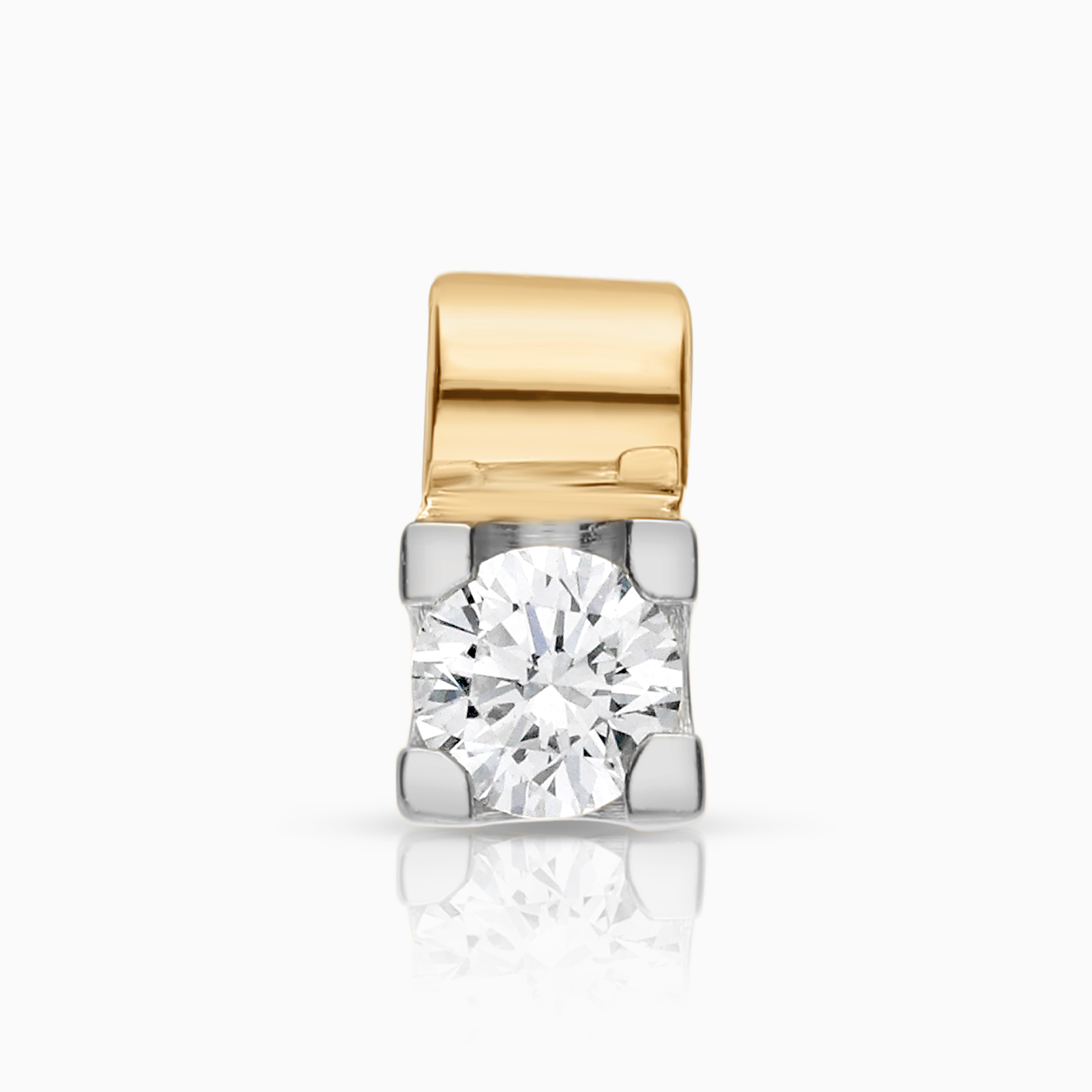 Solitärhänge 0,20ct 18K guld/vitguld