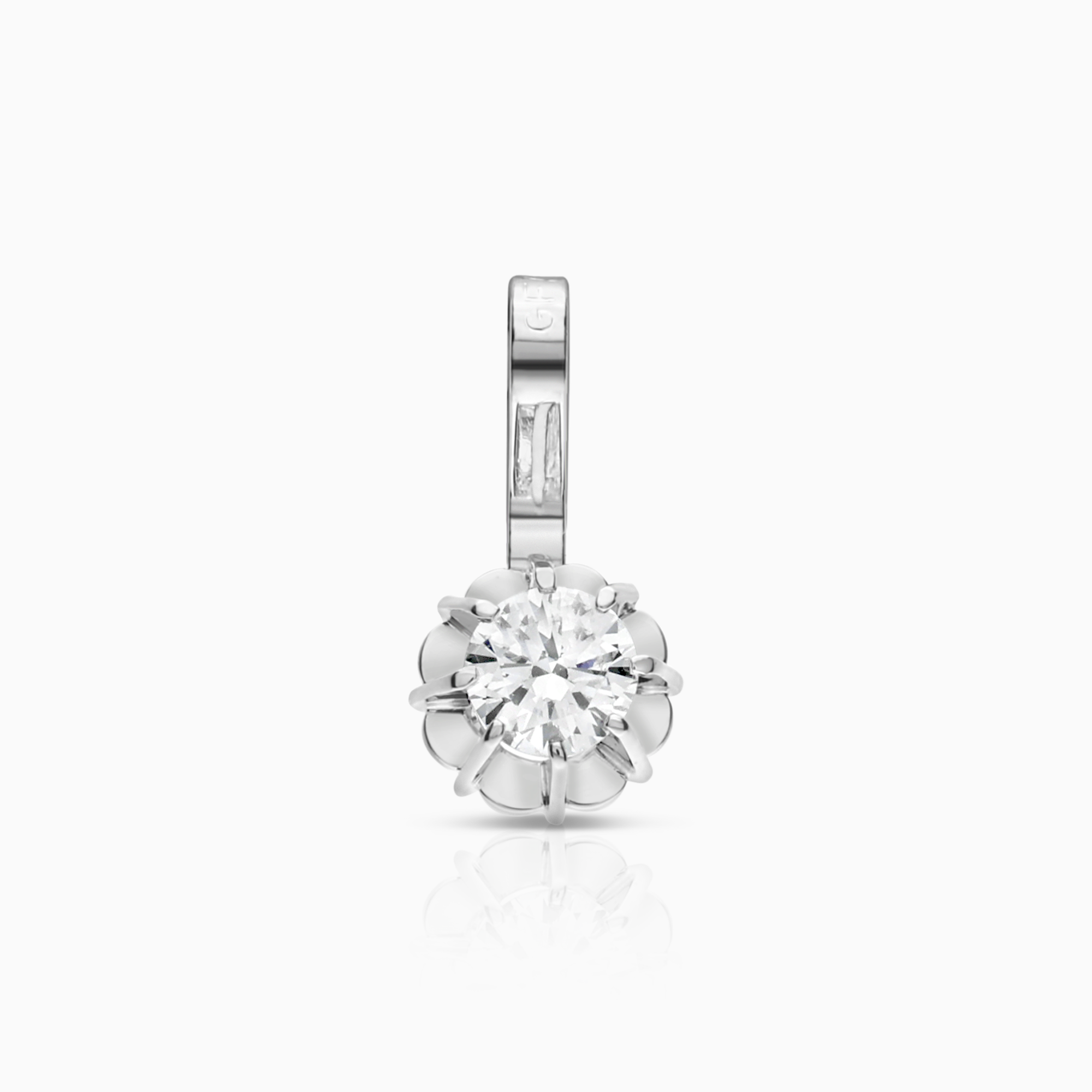 Solitärhänge 0,14ct 18K vitguld