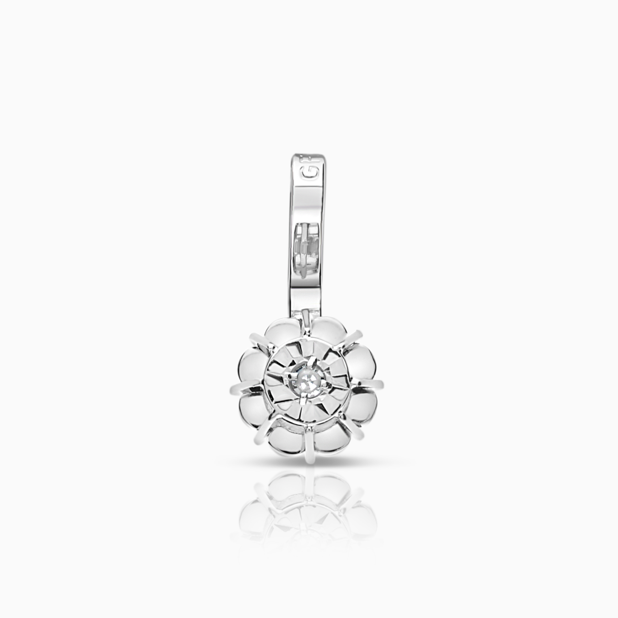 Solitärhänge 0,01ct 18K vitguld
