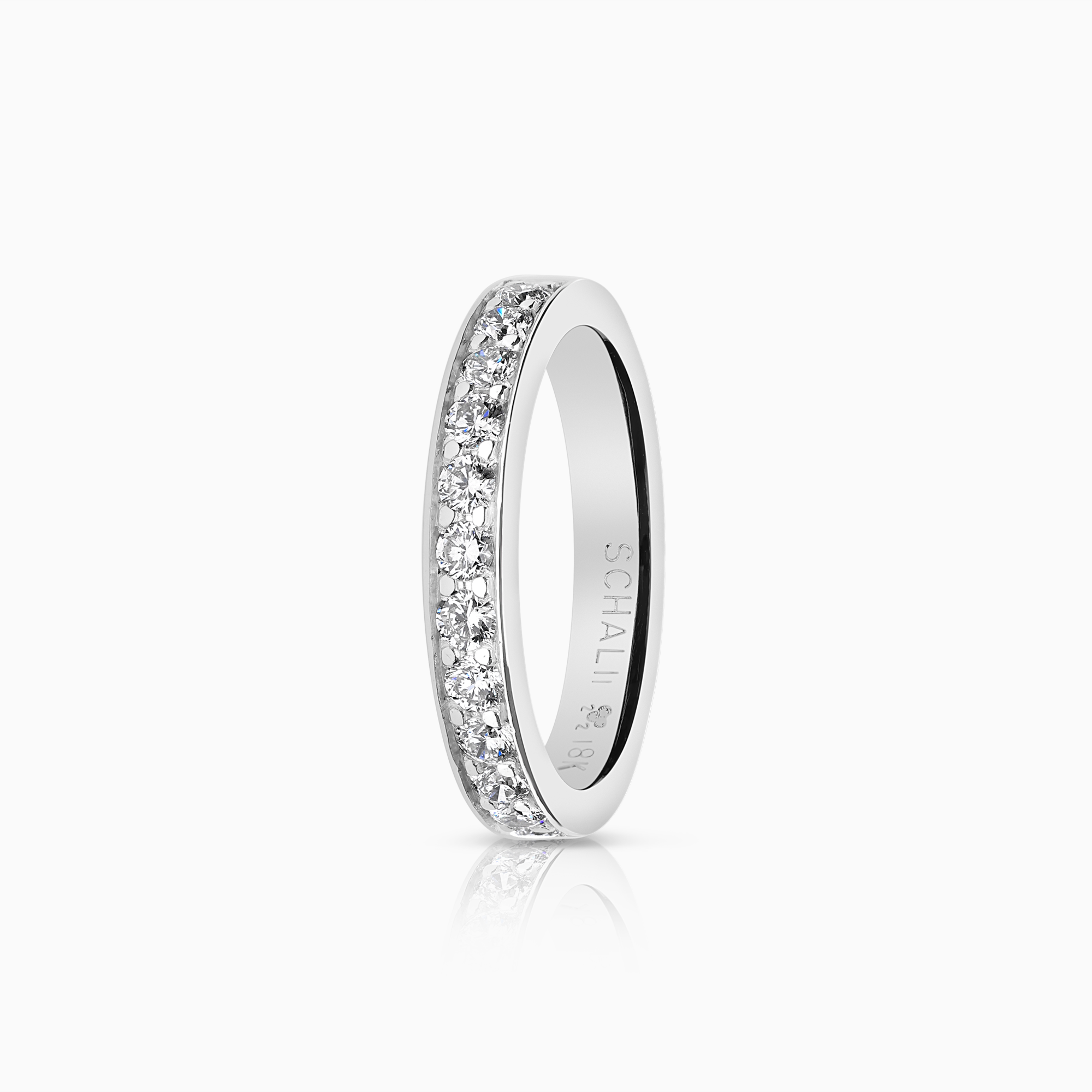 Alliansring 0,36ct 18K vitguld