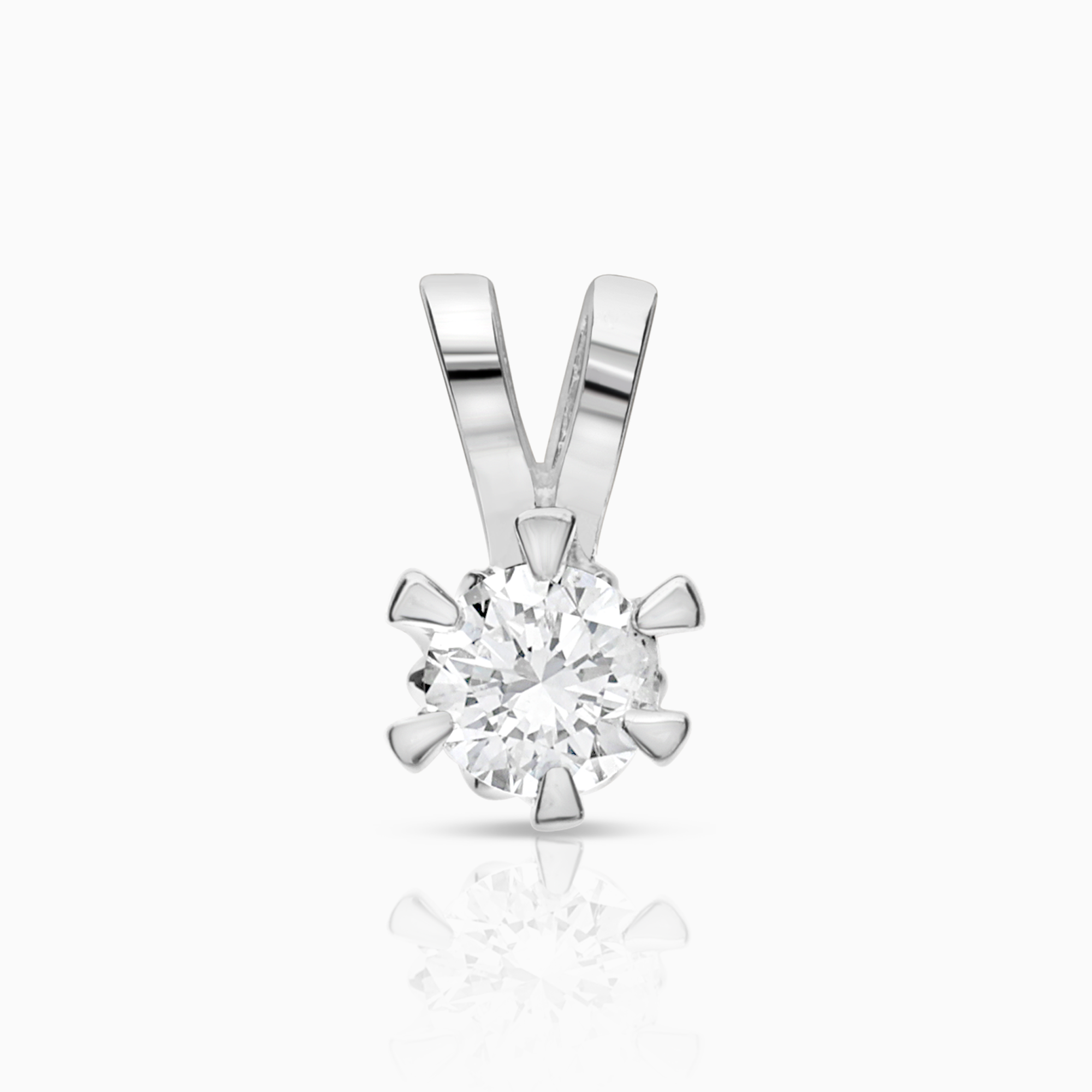Solitärhänge 0,25ct 18K vitguld