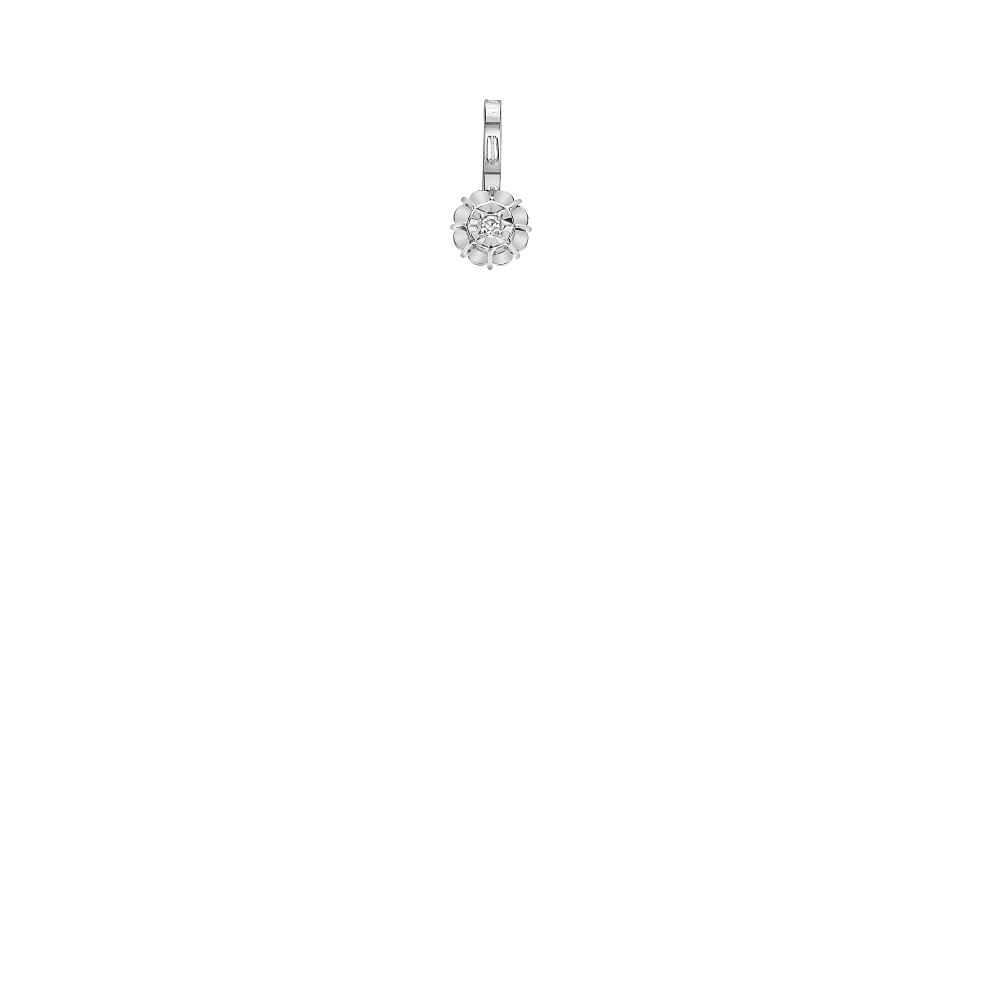 Solitärhänge 0,01ct 18K vitguld