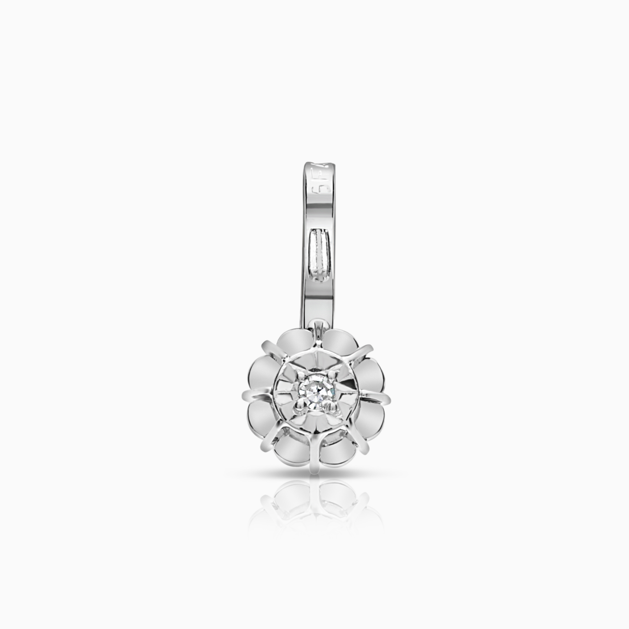 Solitärhänge 0,01ct 18K vitguld