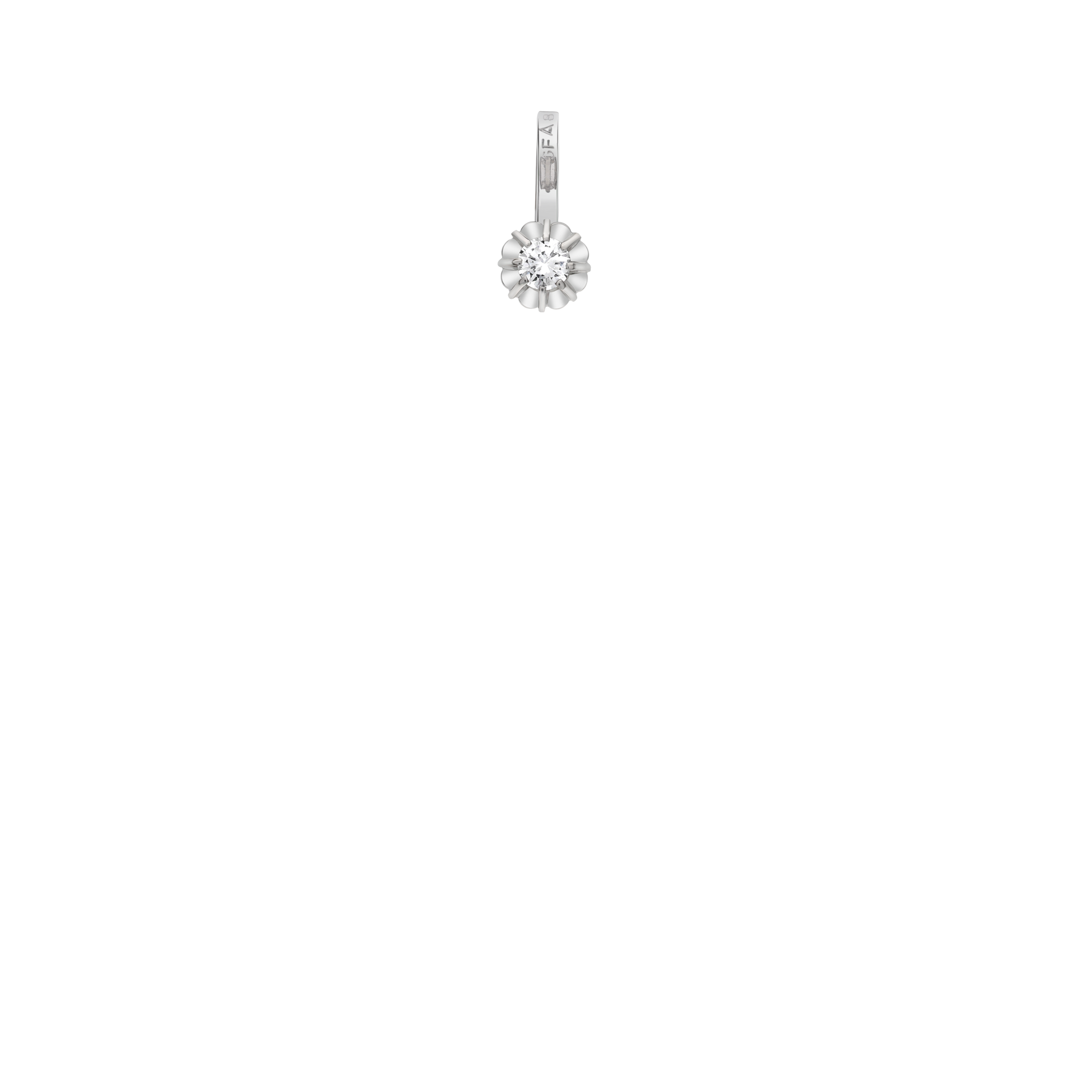 Solitärhänge 0,08ct 18K vitguld