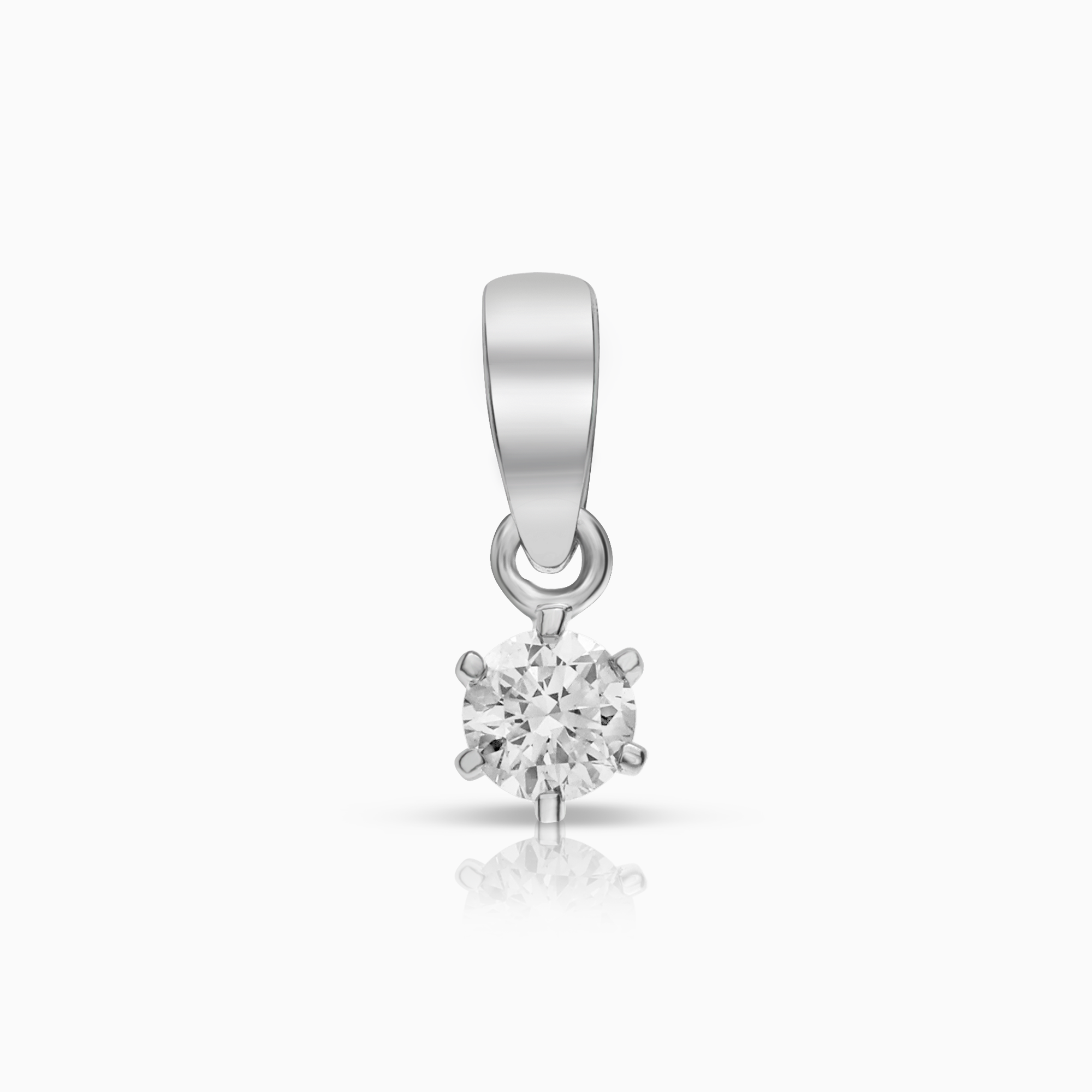Solitärhänge 0,11ct 18K vitguld