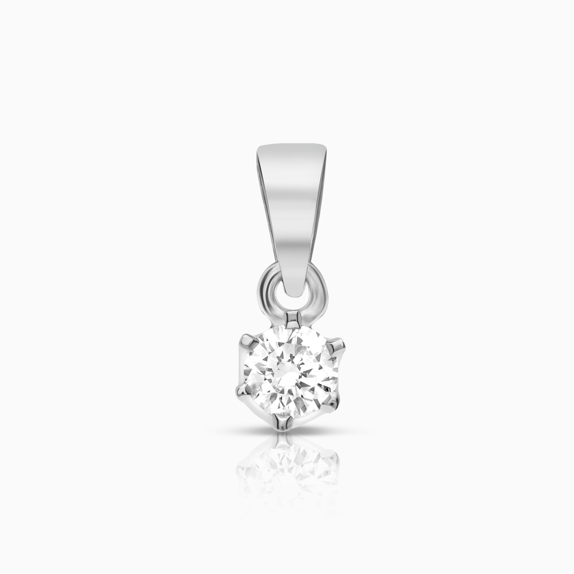 Solitärhänge 0,22ct 18K vitguld
