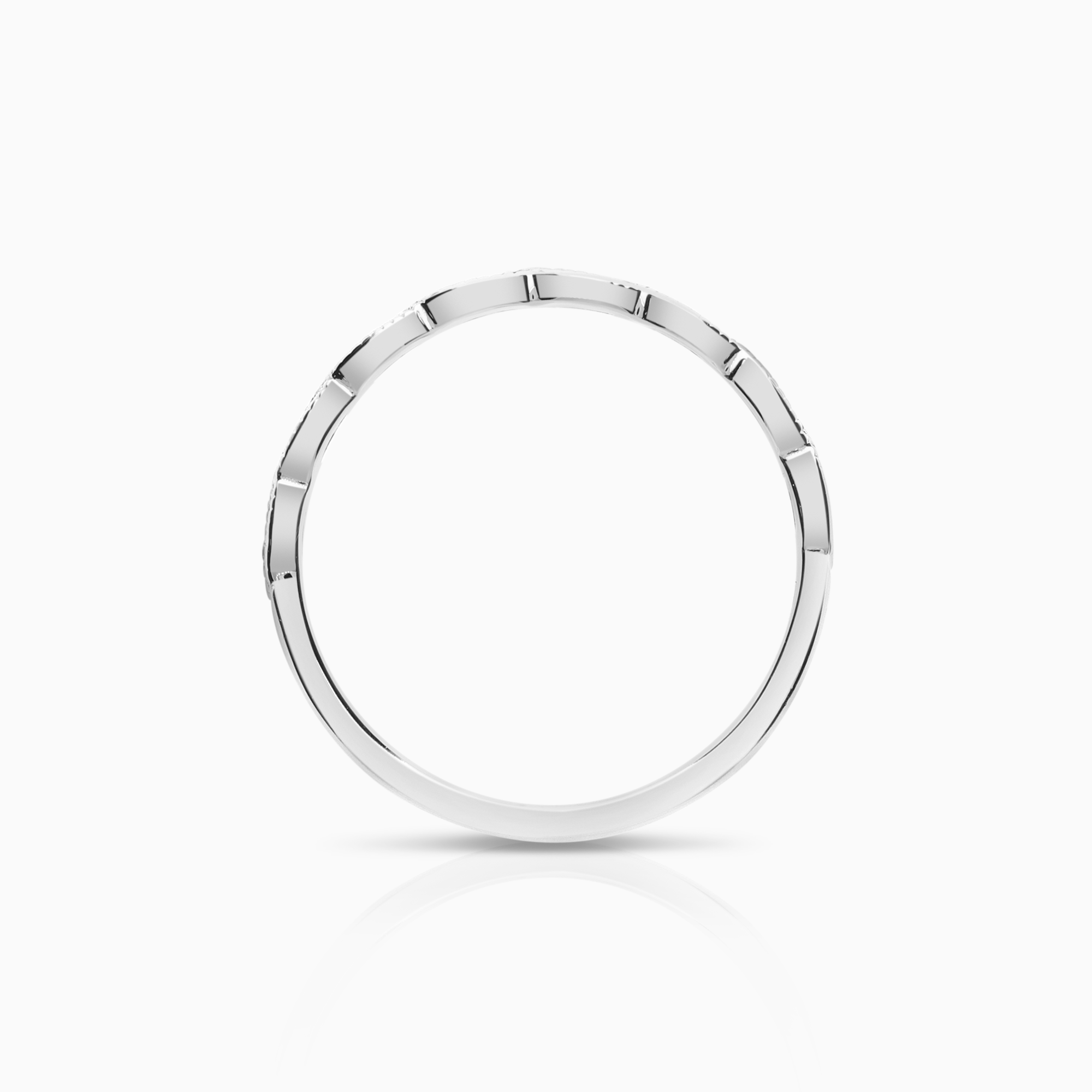 Alliansring 0,05ct 18K vitguld
