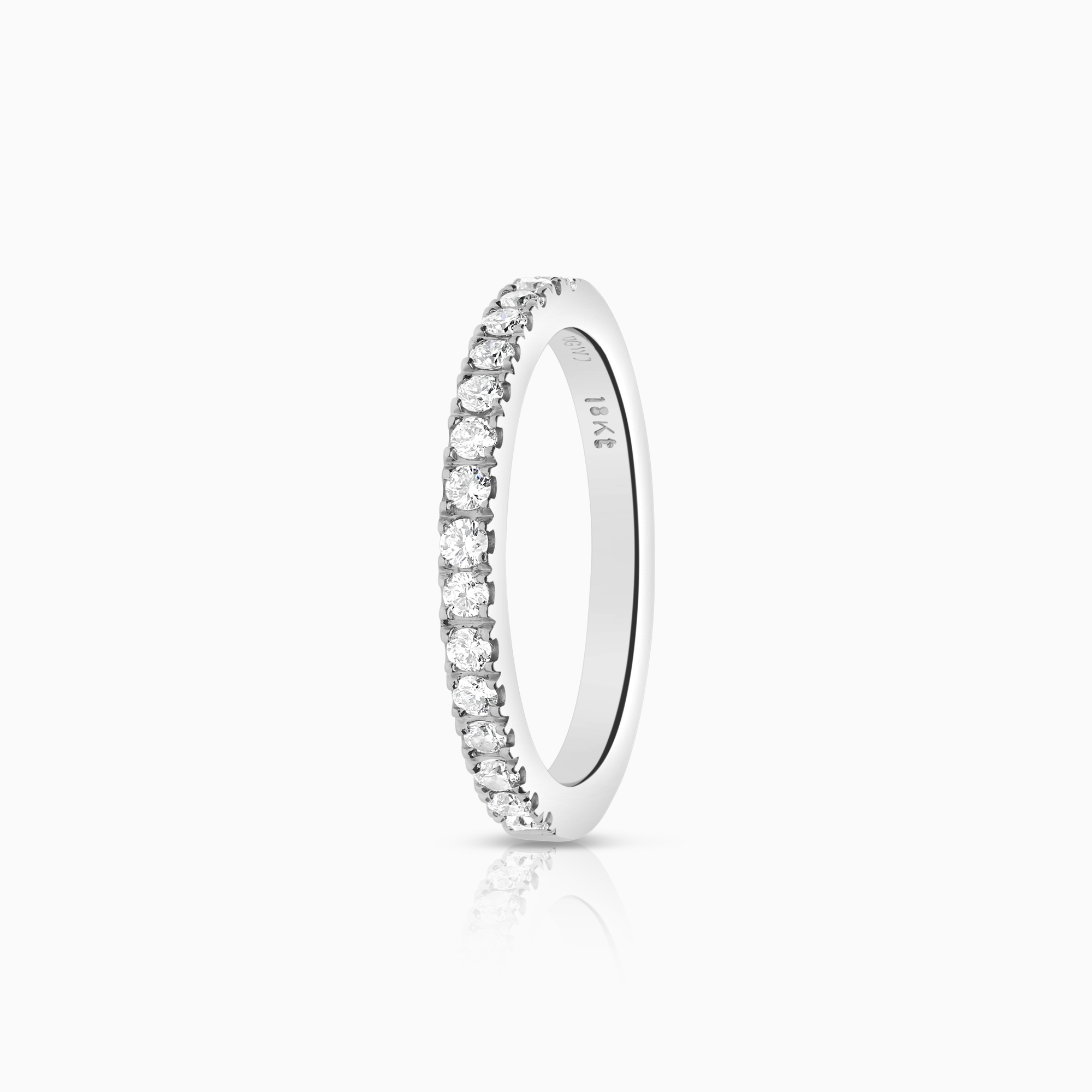Alliansring 0,28ct 18K vitguld