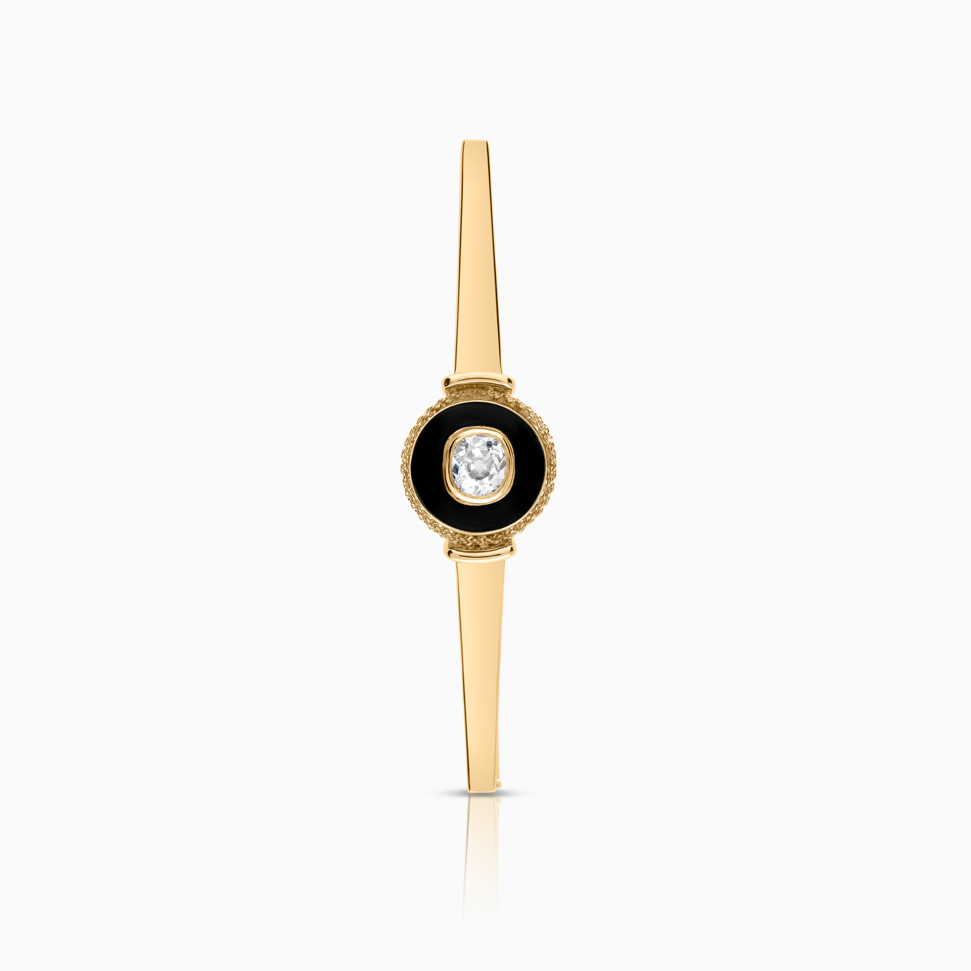 Brosch med old cut diamant 0,50ct 18K guld