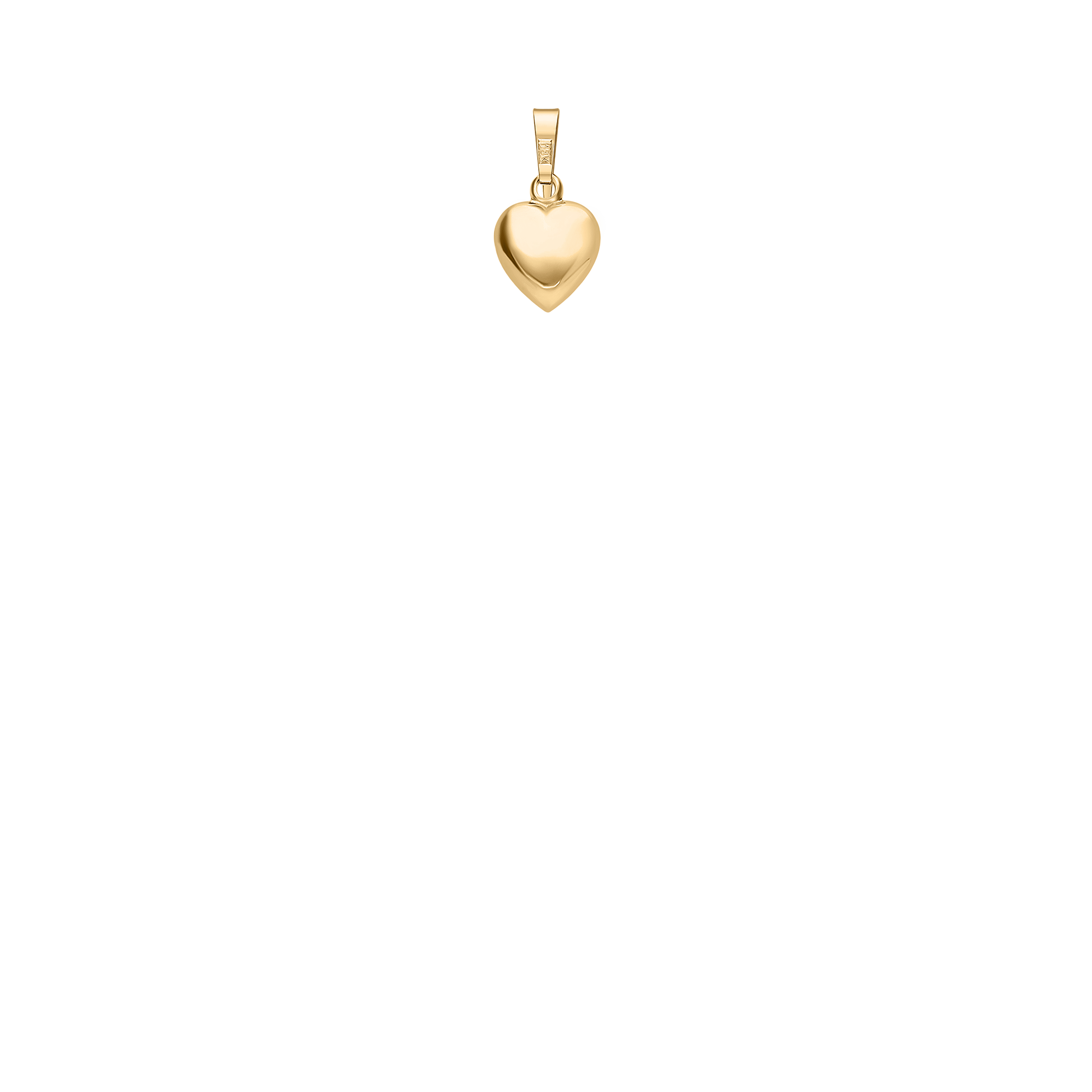 Heart pendant 0.46g 18K gold