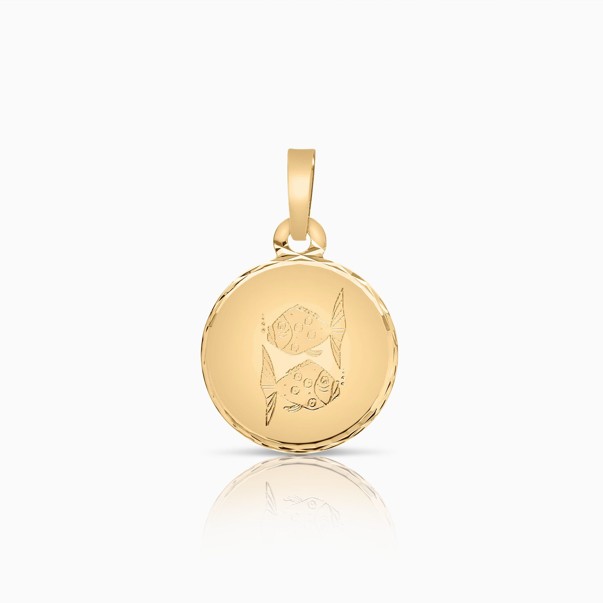 Hängsmycke fisk 0,65g 18K guld