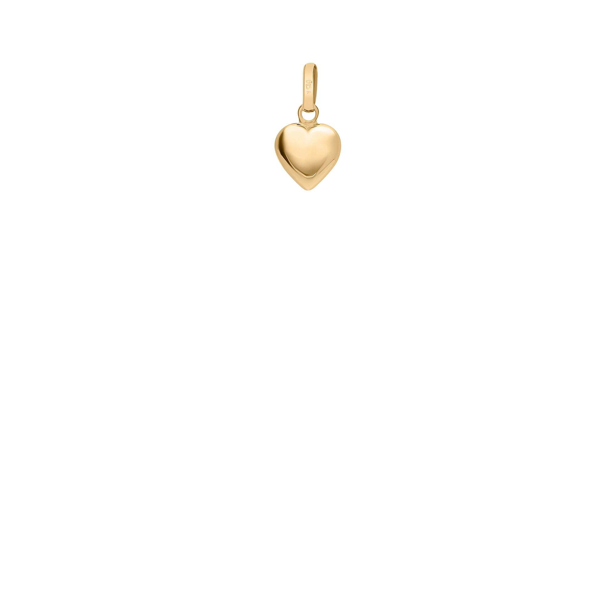 Pendant heart 0.30g 18K gold