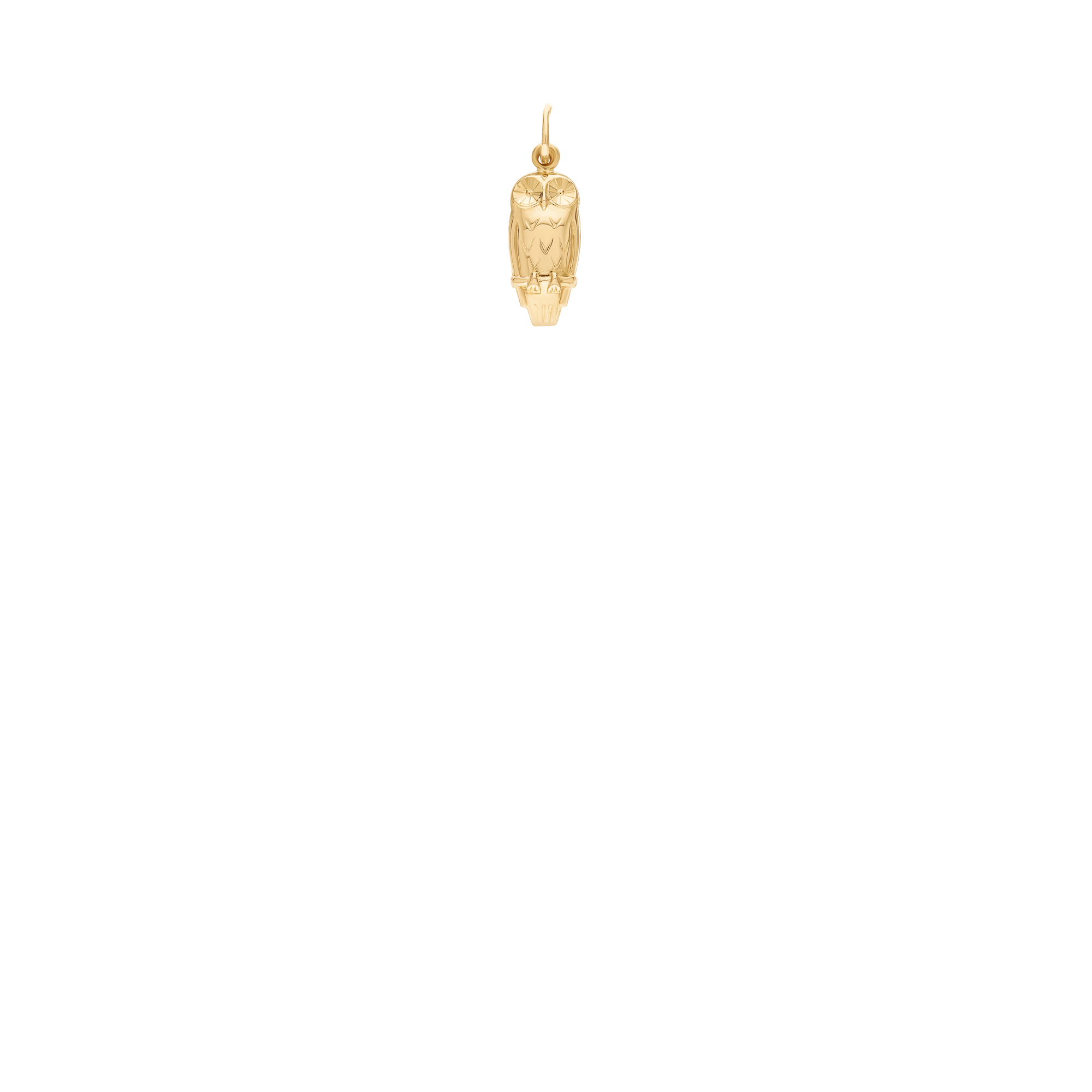 Owl pendant 0.55g 18K gold